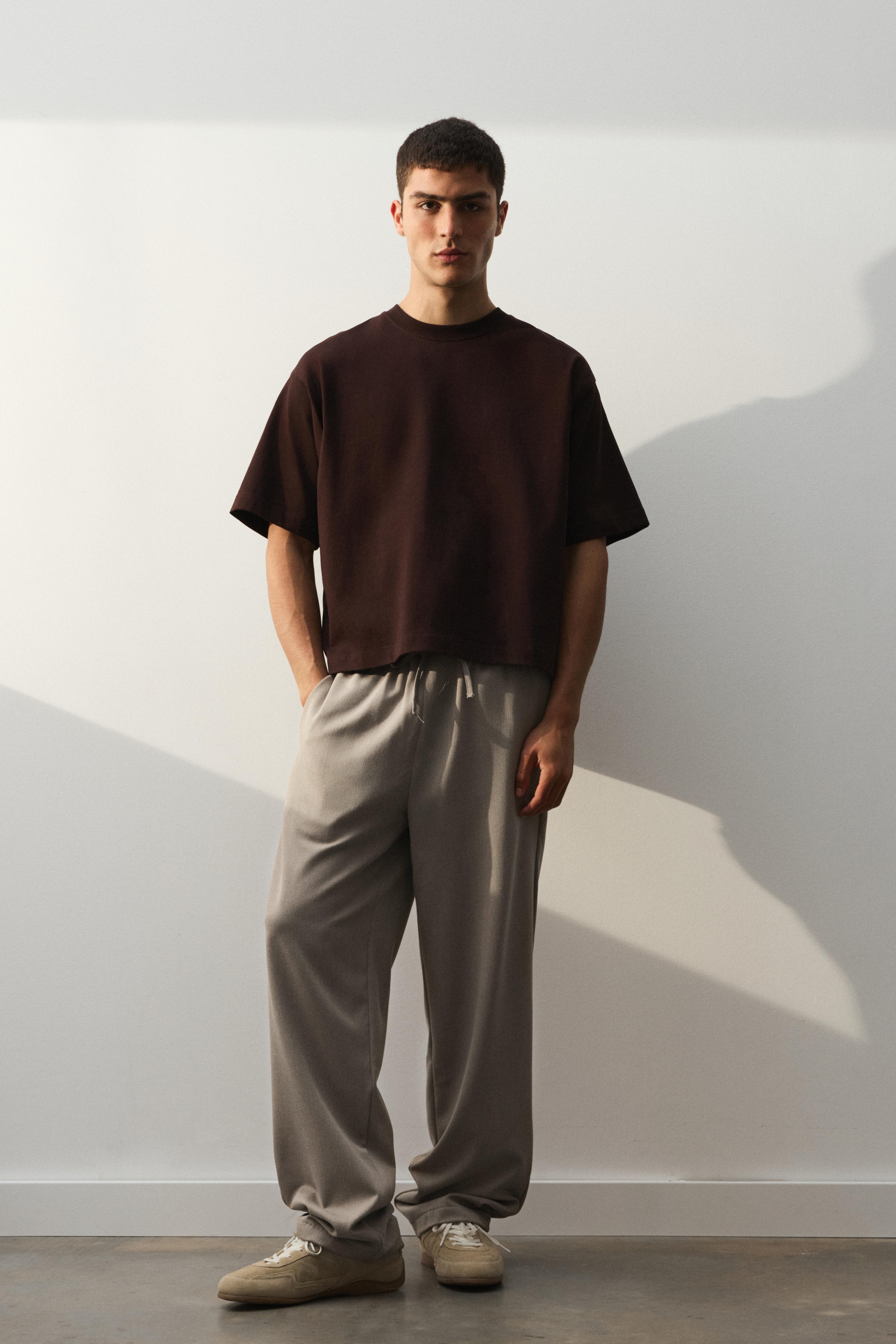 Tailored fit joggers — Taupe
