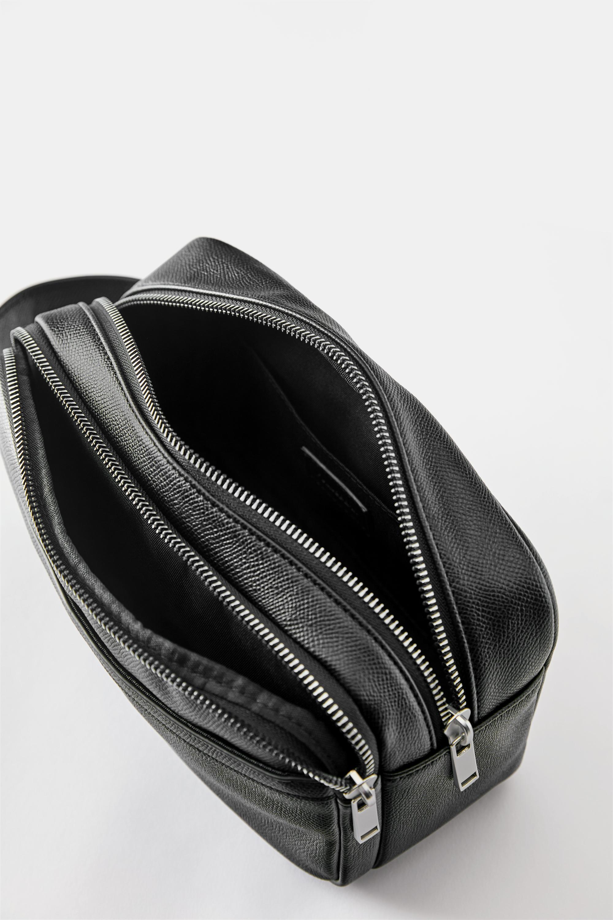 Wash bag with handle — Black