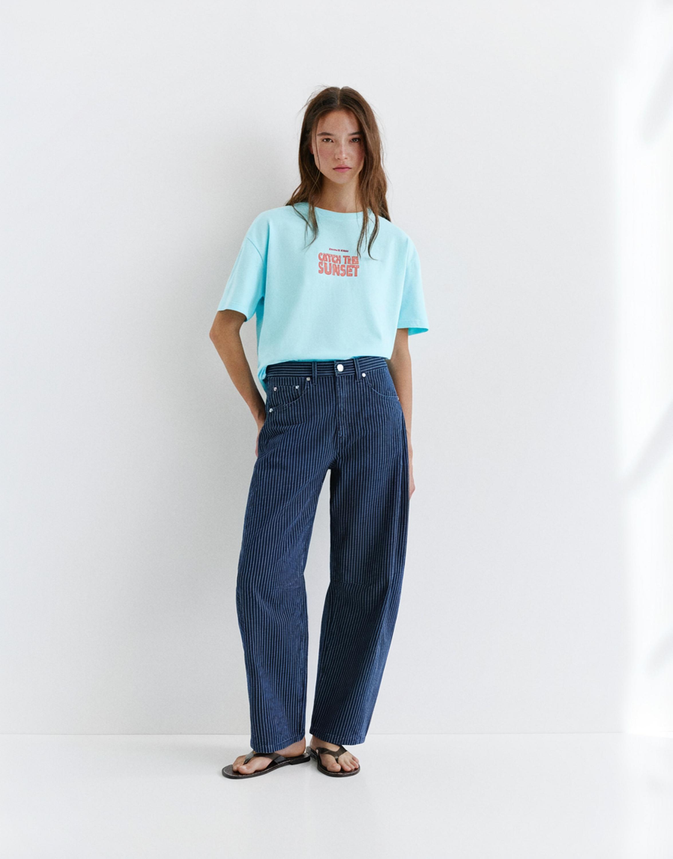 Lobster graphic T-shirt — Turquoise