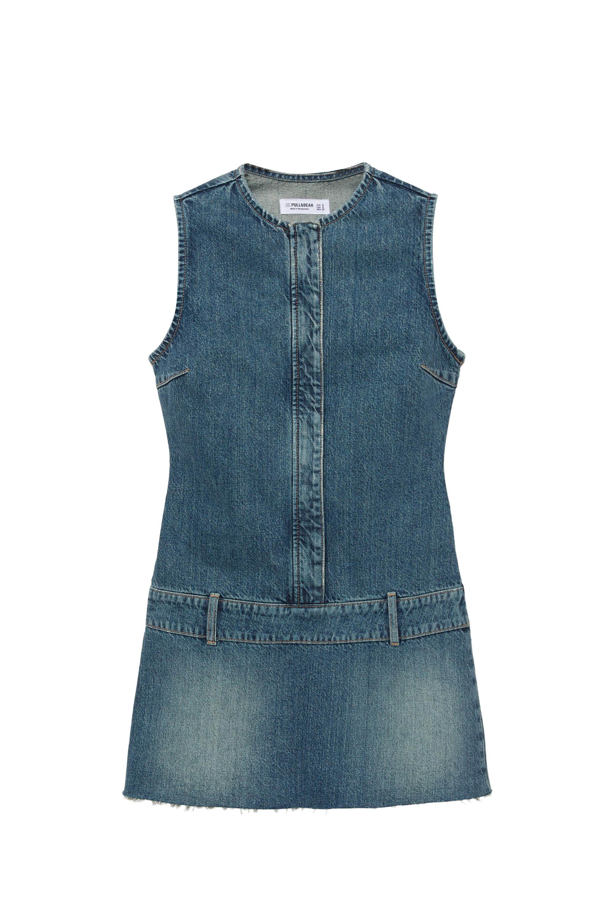 Kısa denim elbise - Görsel 2