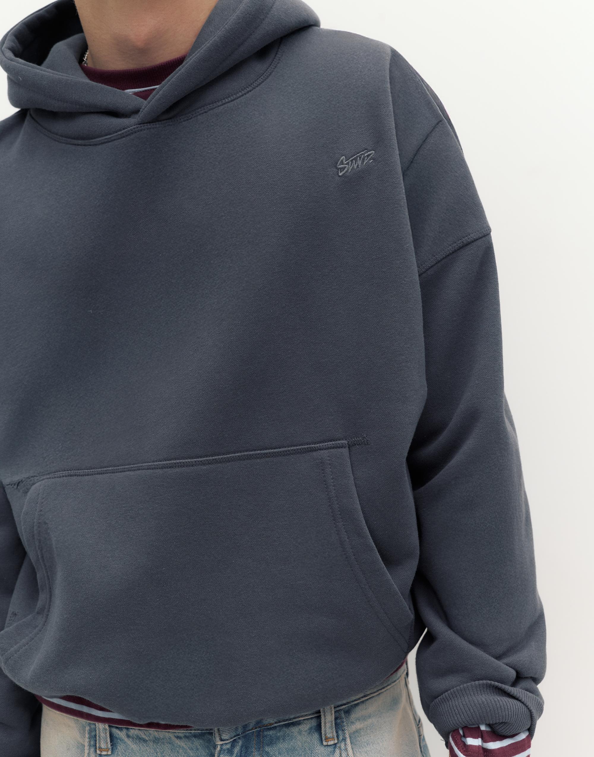 STWD İşlemeli kapüşonlu sweatshirt - Görsel 15