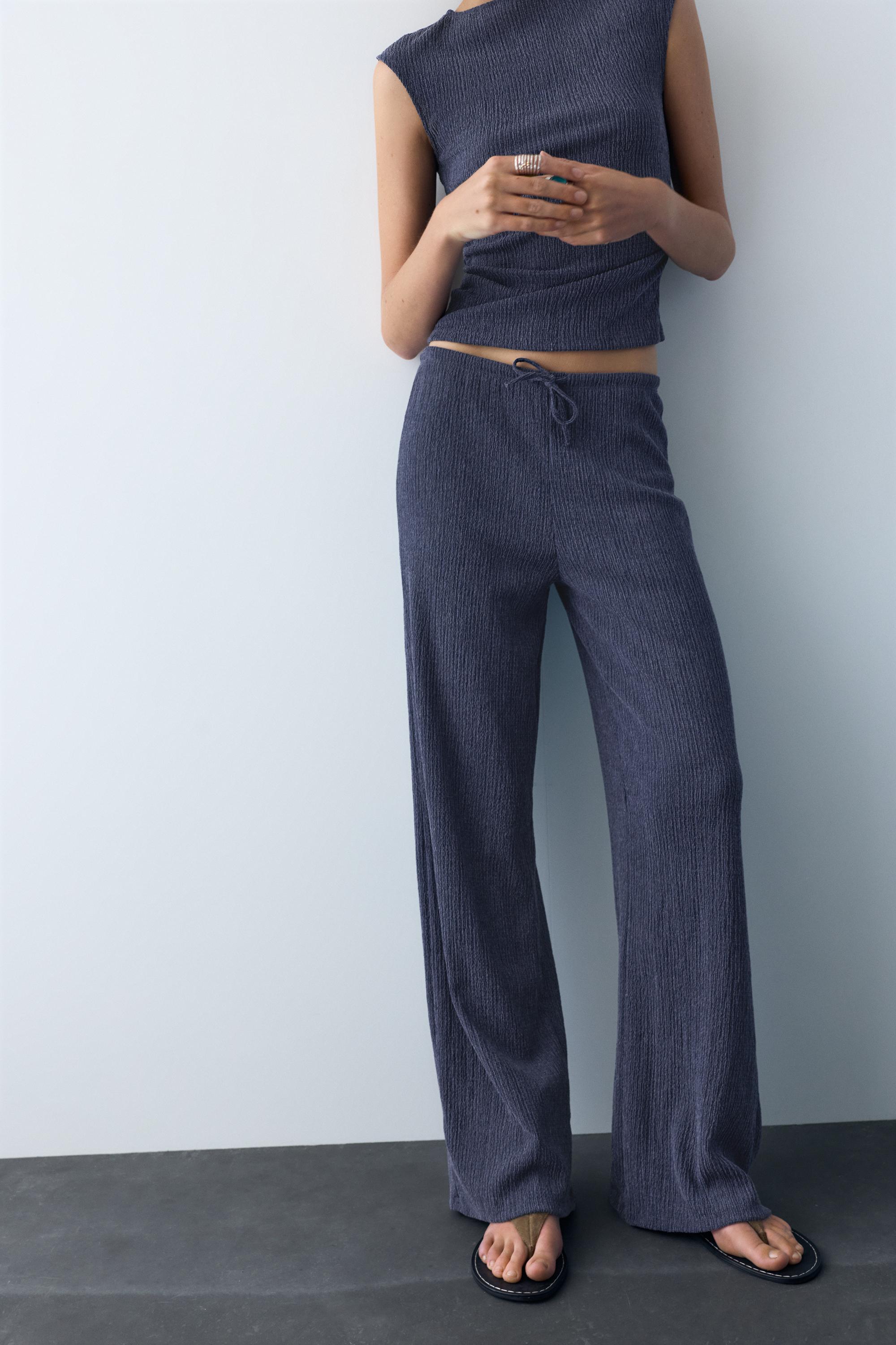 Pull&Bear Bambula geniş paça pantolon