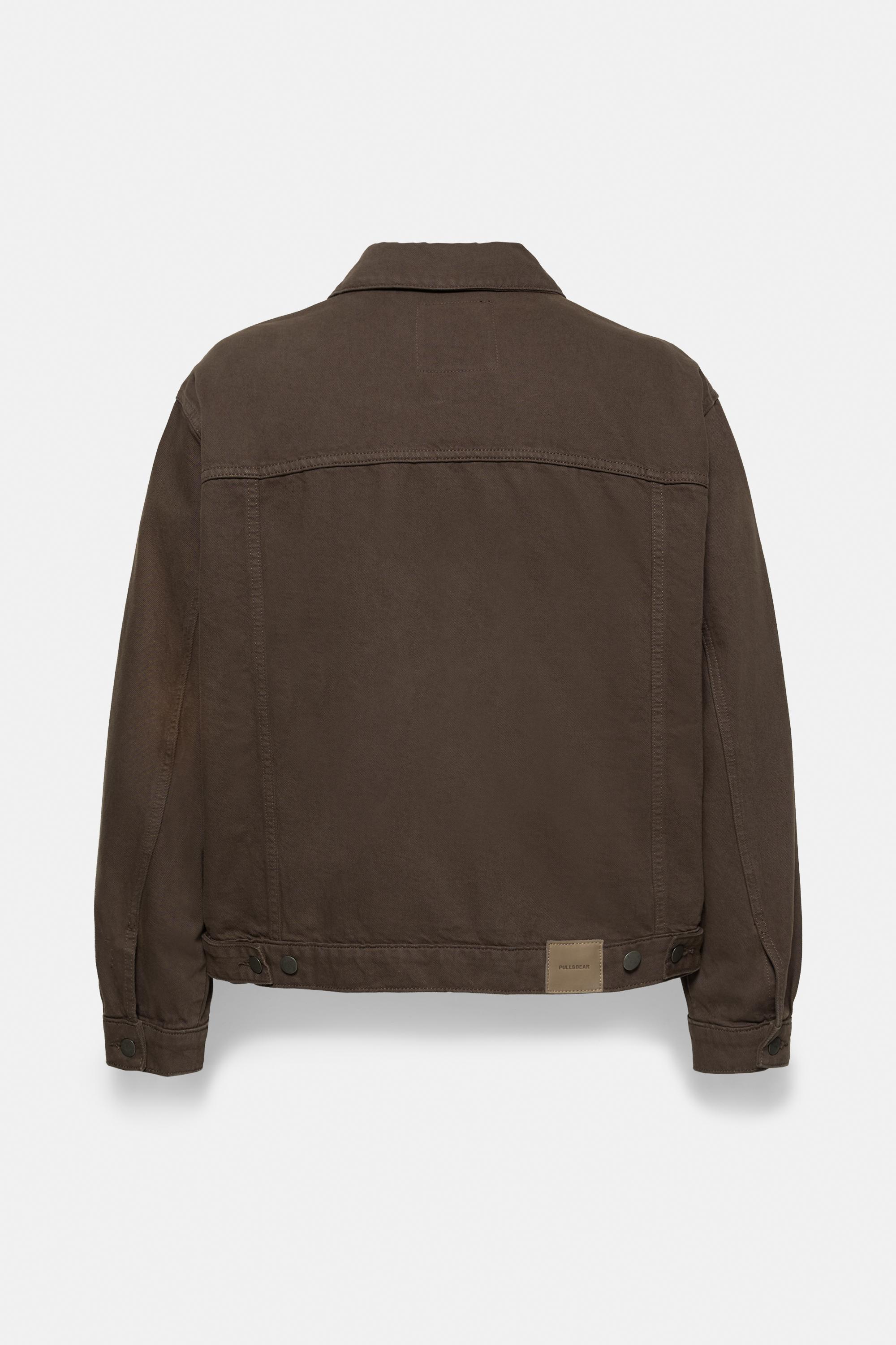 Trucker denim jacket — Brown