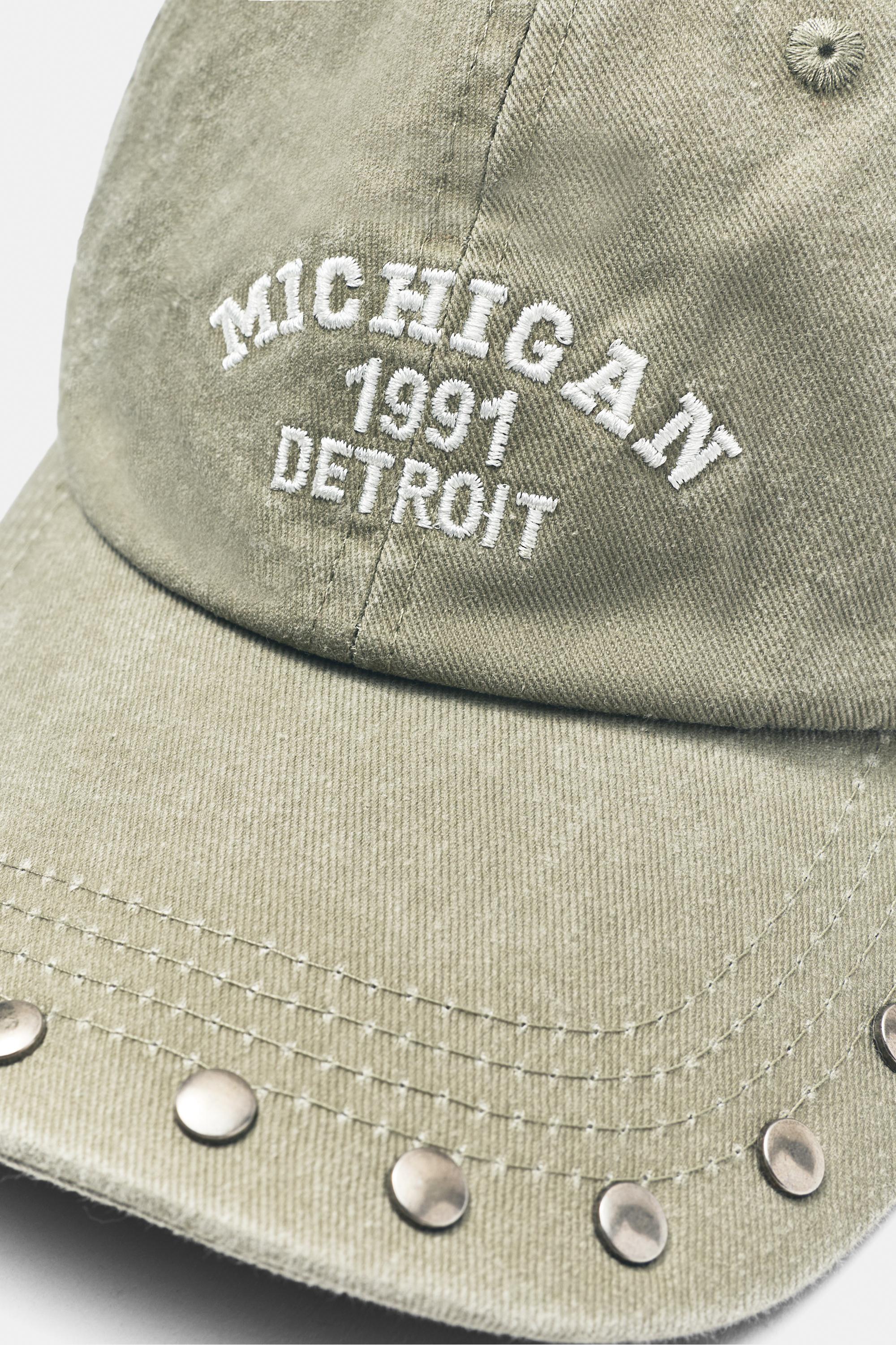 Studded Michigan cap — Khaki