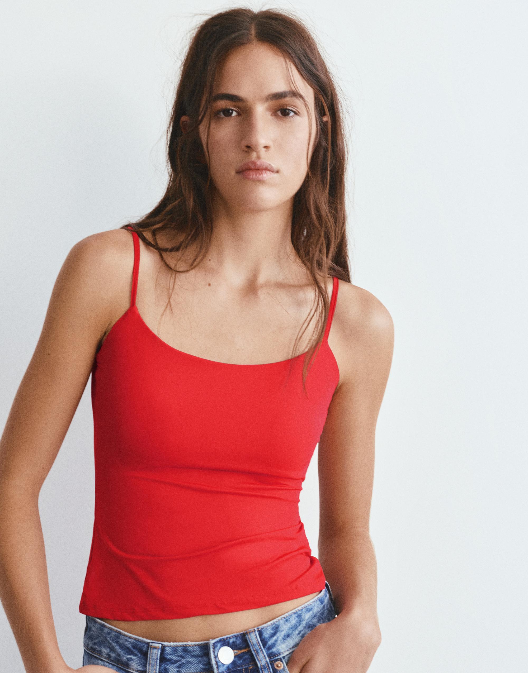 Basic top with adjustable straps — Red