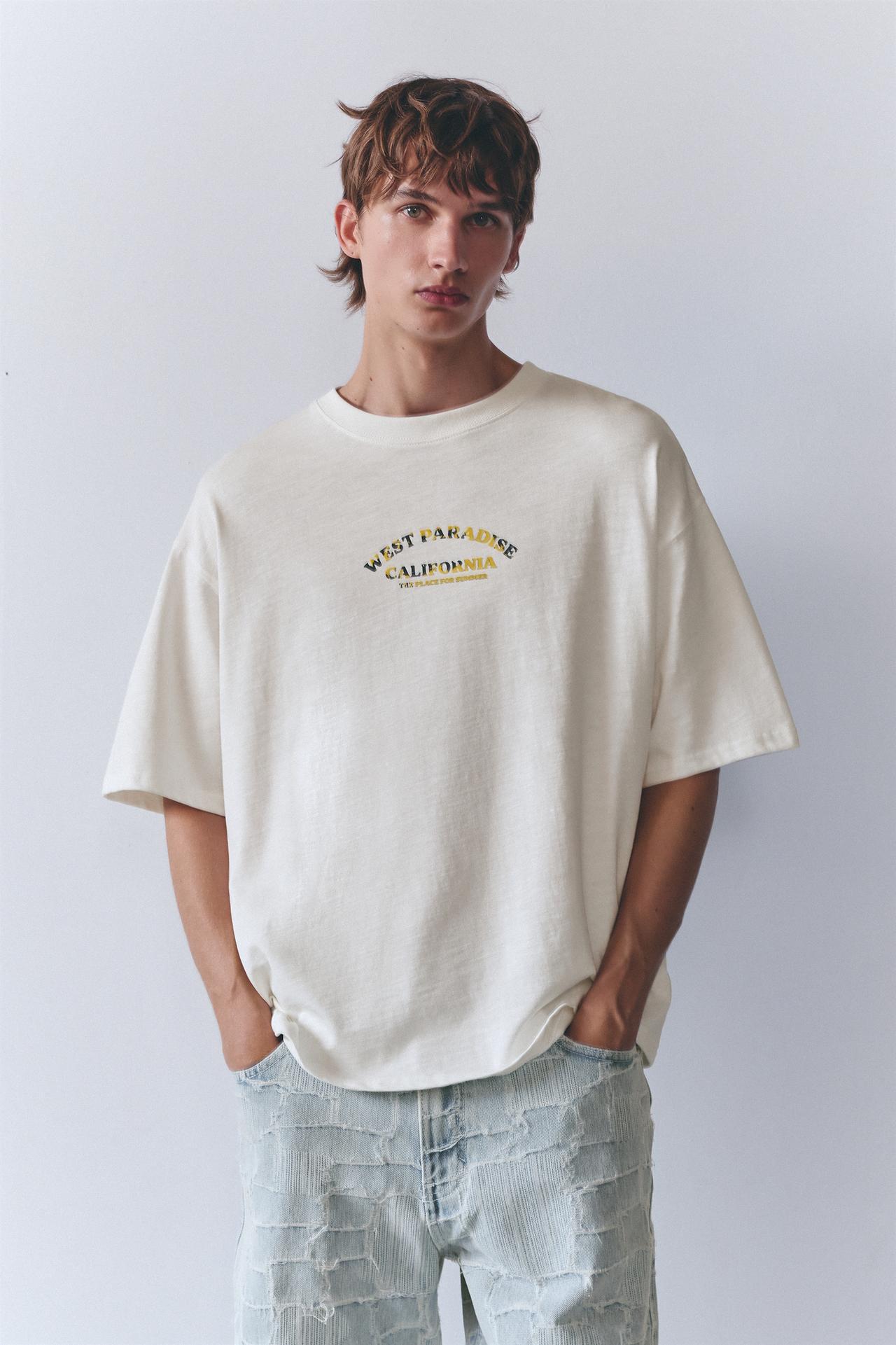 West Paradise graphic T-shirt — Off white