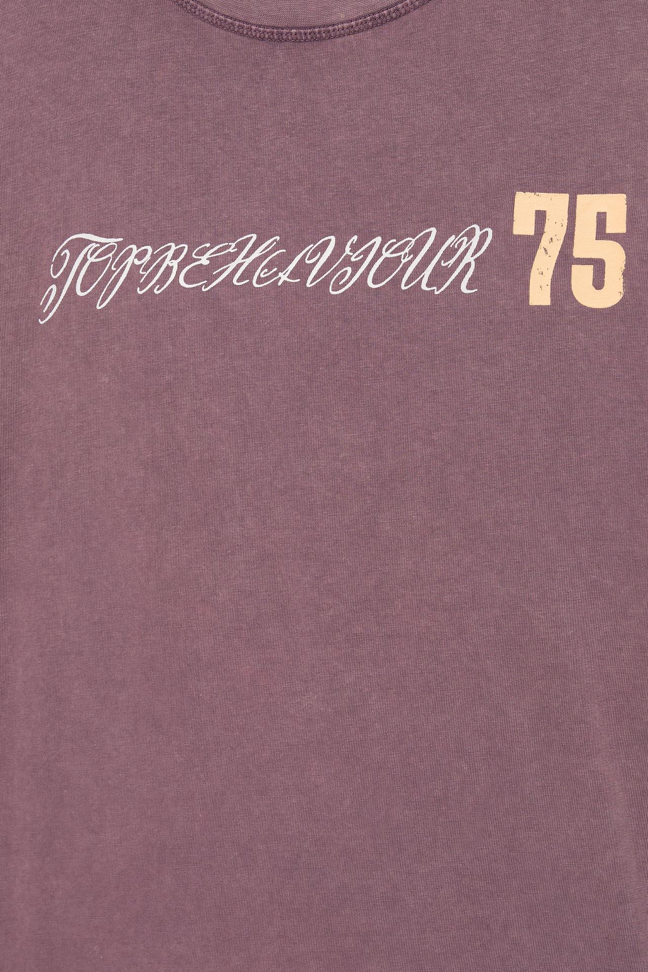 Oversize T-shirt with graphic — Mauve