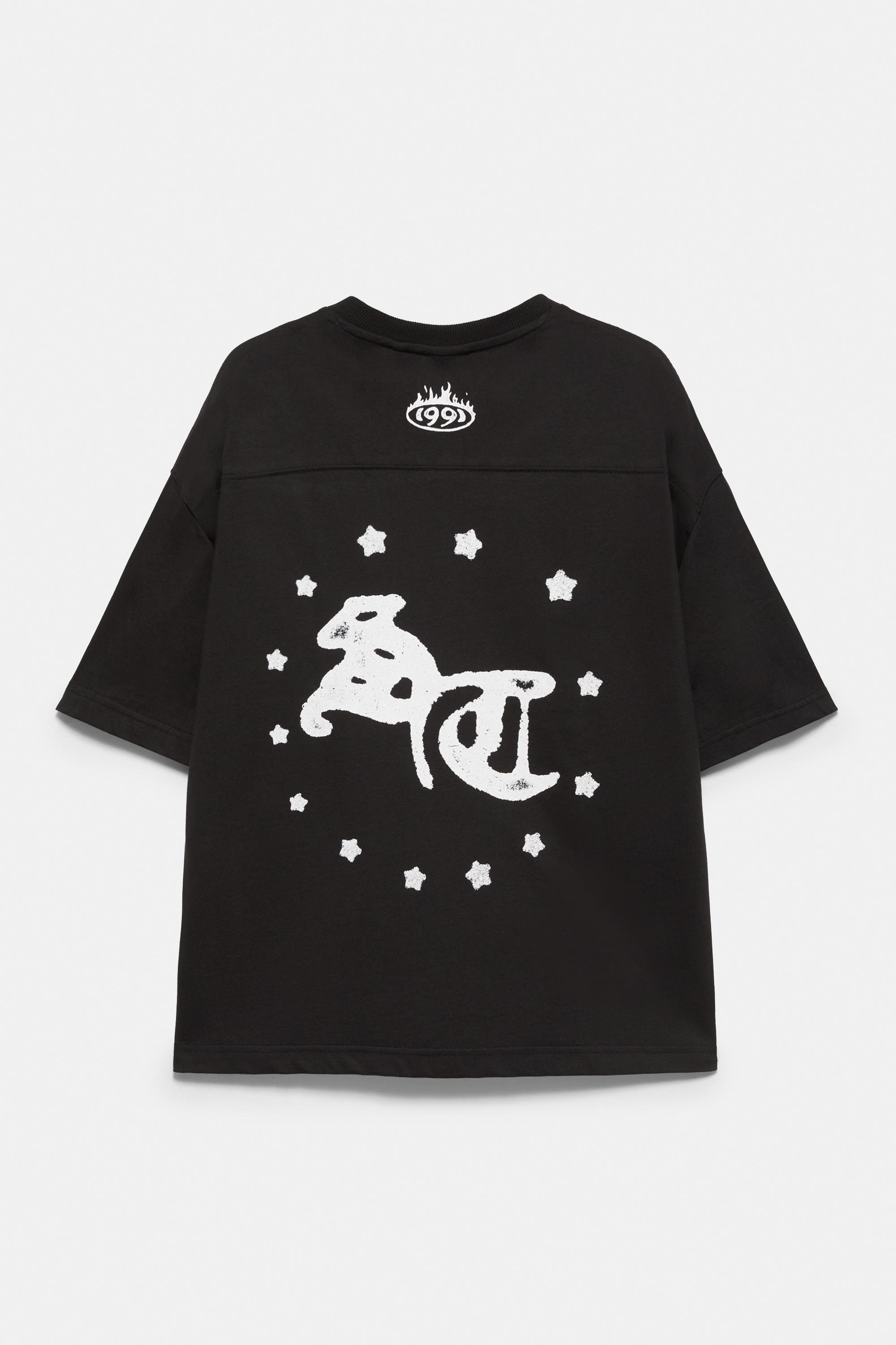 STWD V-neck T-shirt — Black