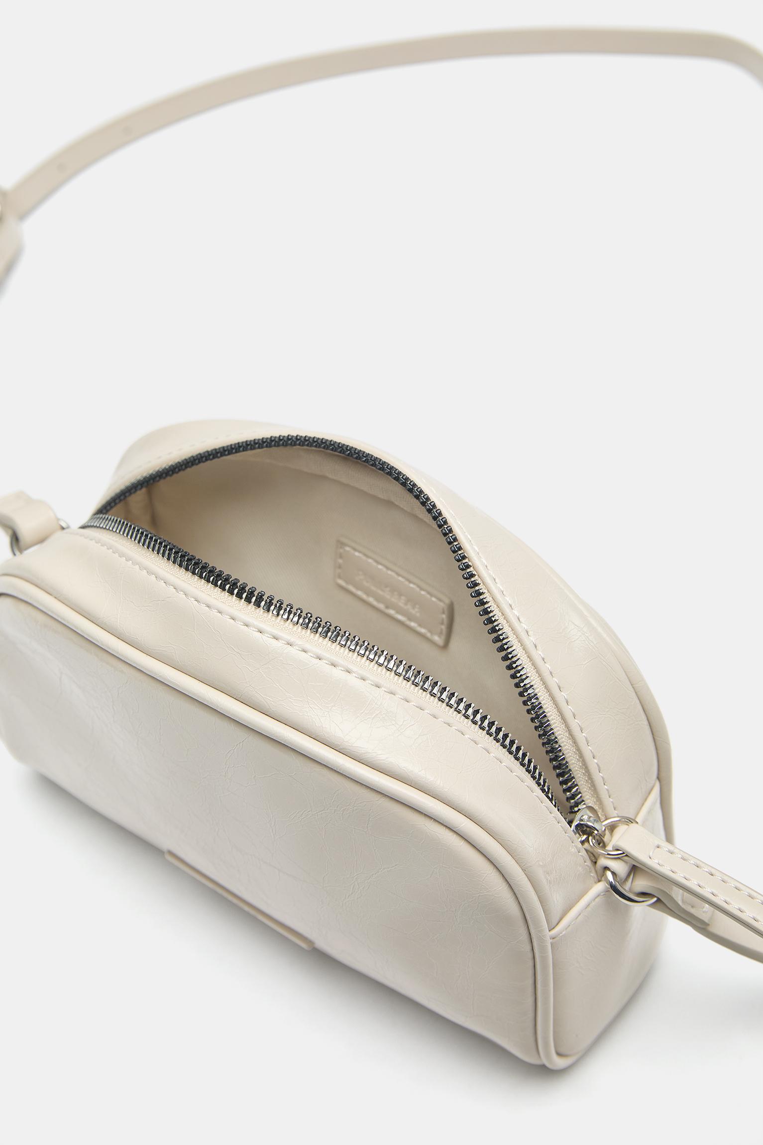 Casual crossbody bag — Ecru