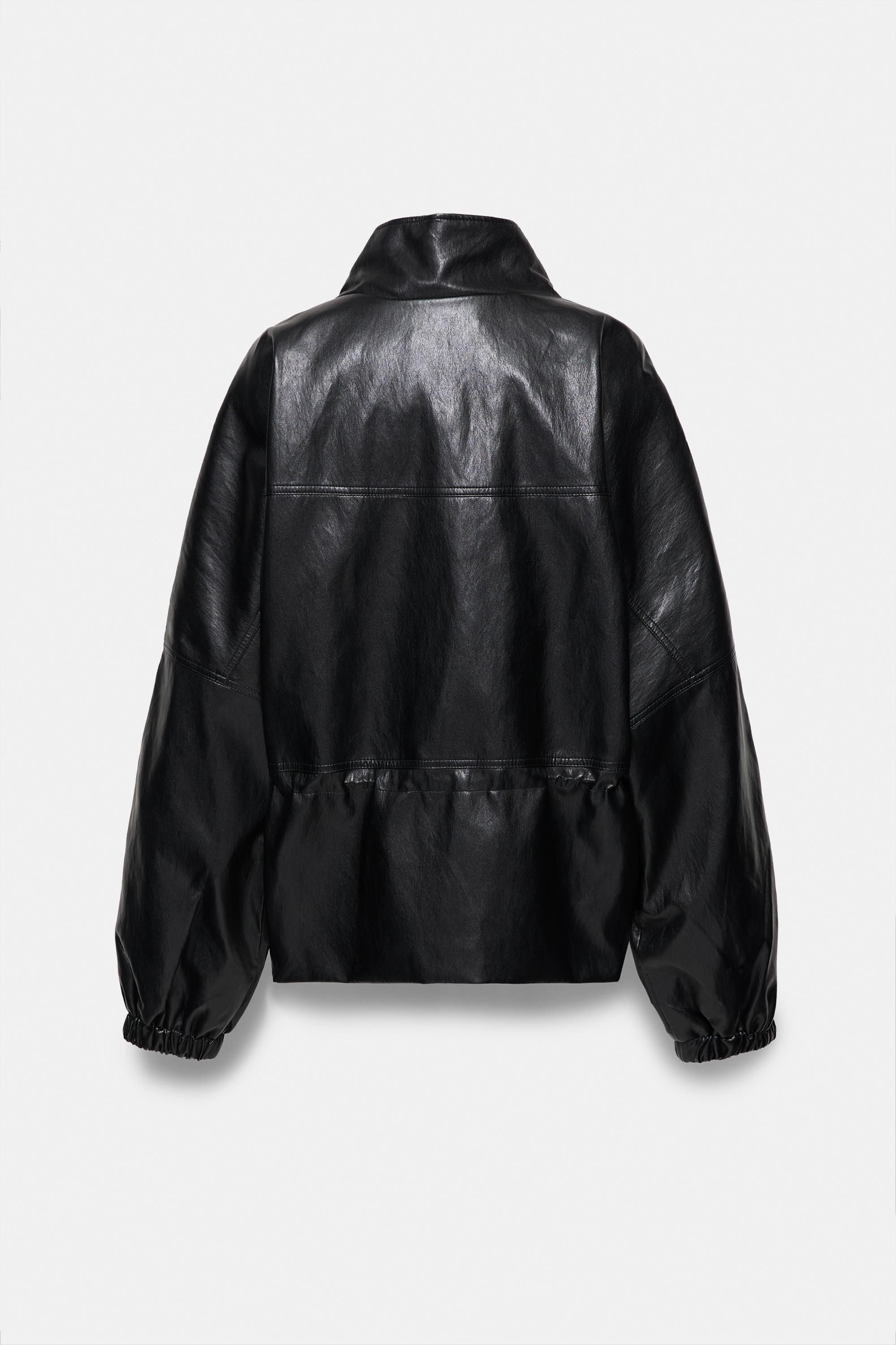 Pull&Bear Dik yaka suni deri ceket