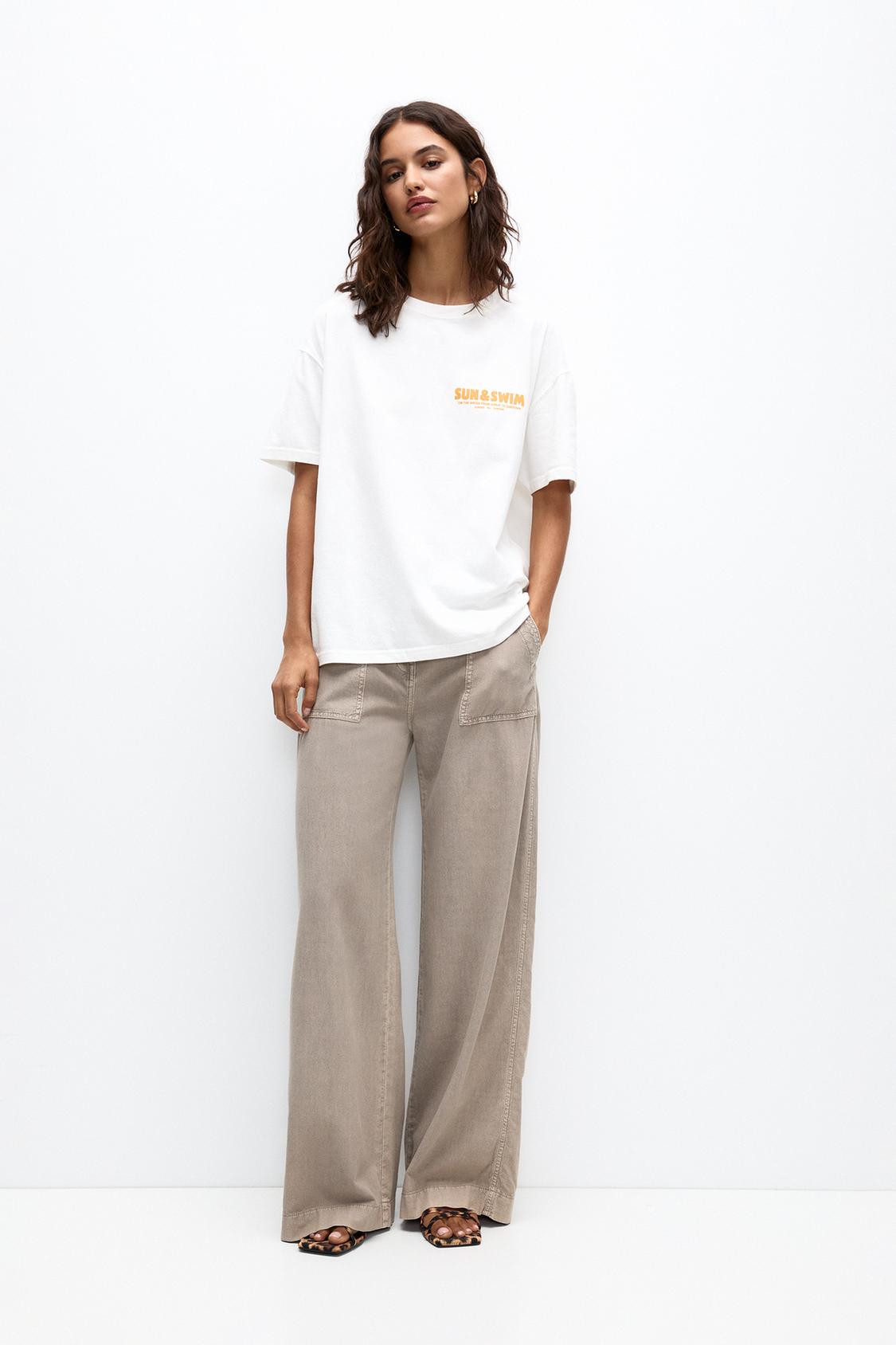 Shirt mit Sonnengrafik - PULL&BEAR 