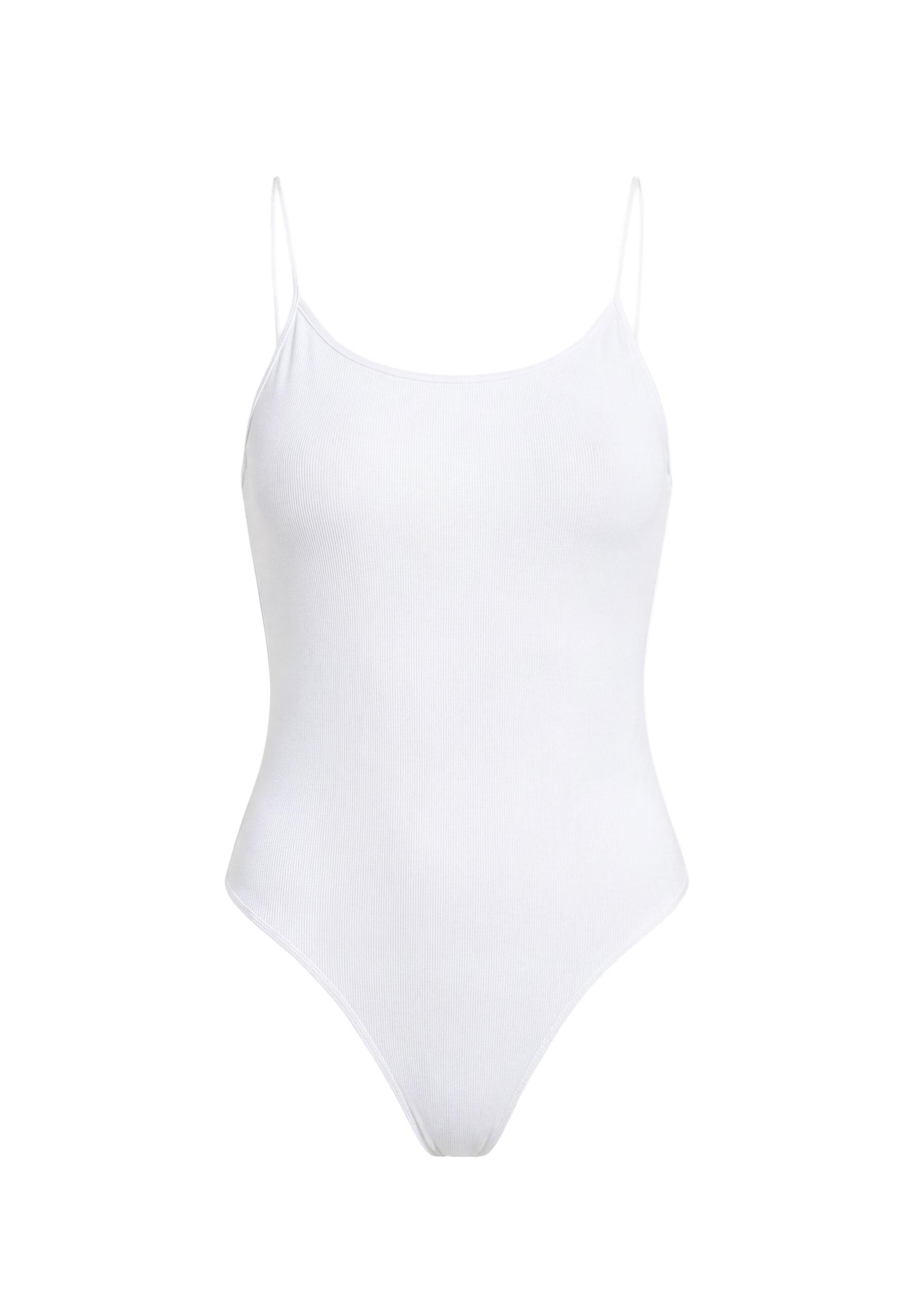 Basic strappy swimsuit — White