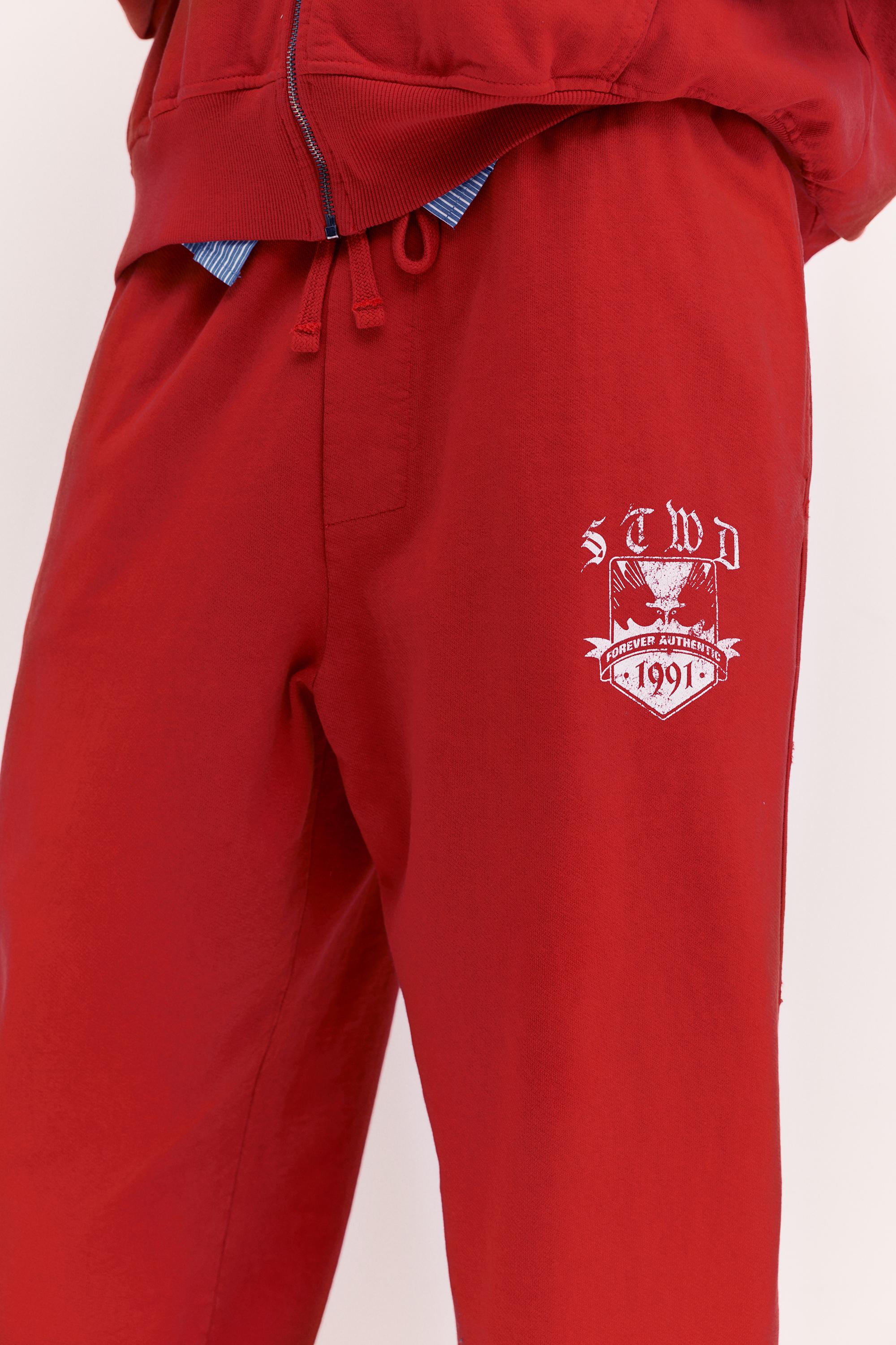 STWD varsity tracksuit trousers — Red