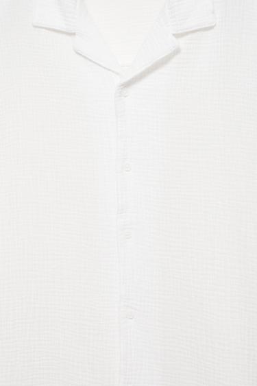 Short sleeve crepe shirt — White 9