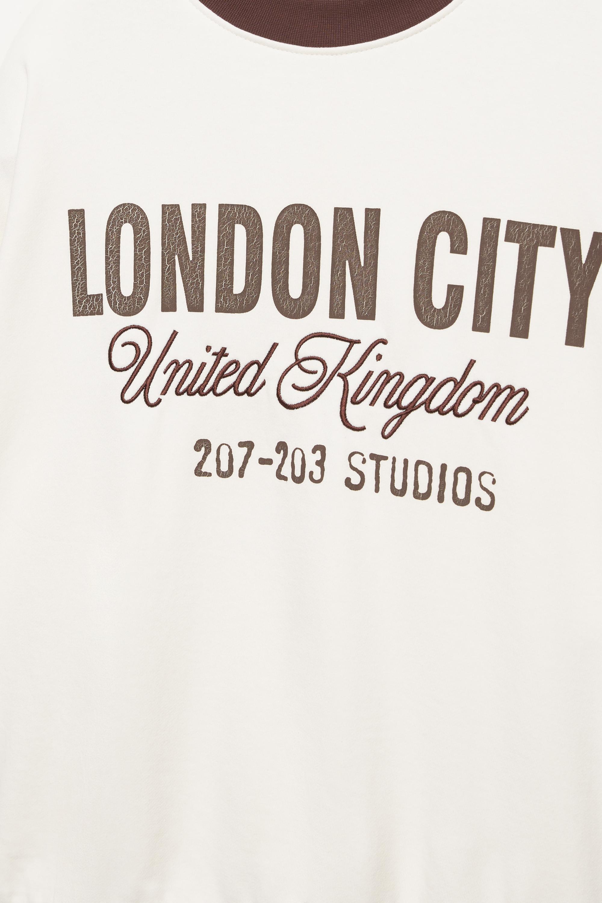 London City grafik sweatshirt - Görsel 5