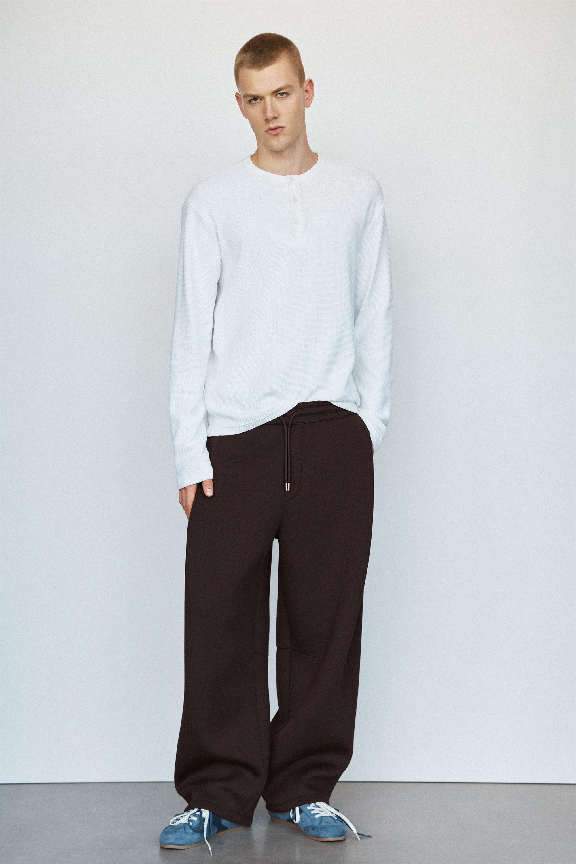 Pantalon Effet Néoprène À Pinces