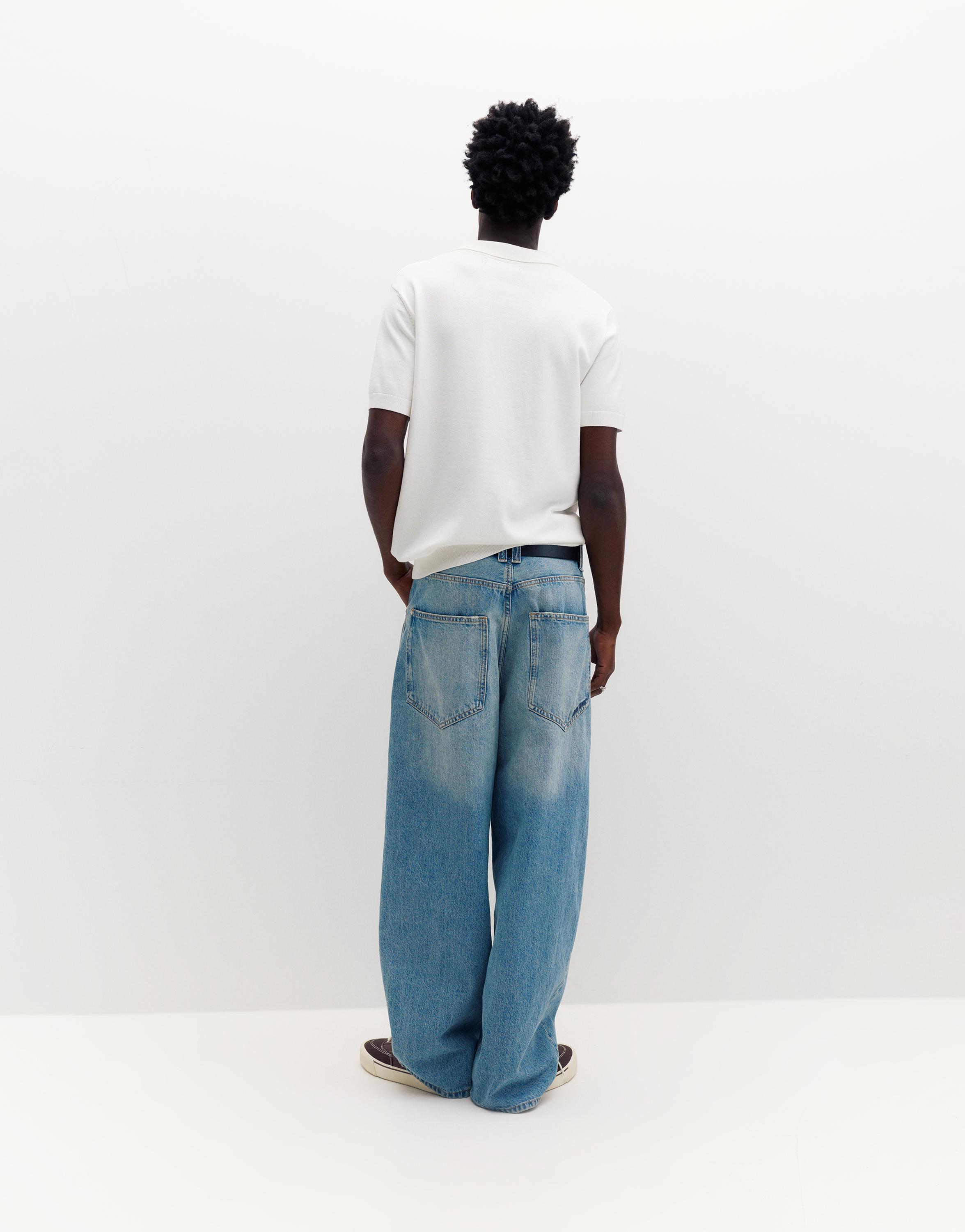 Kısa kollu örgü polo - Görsel 24