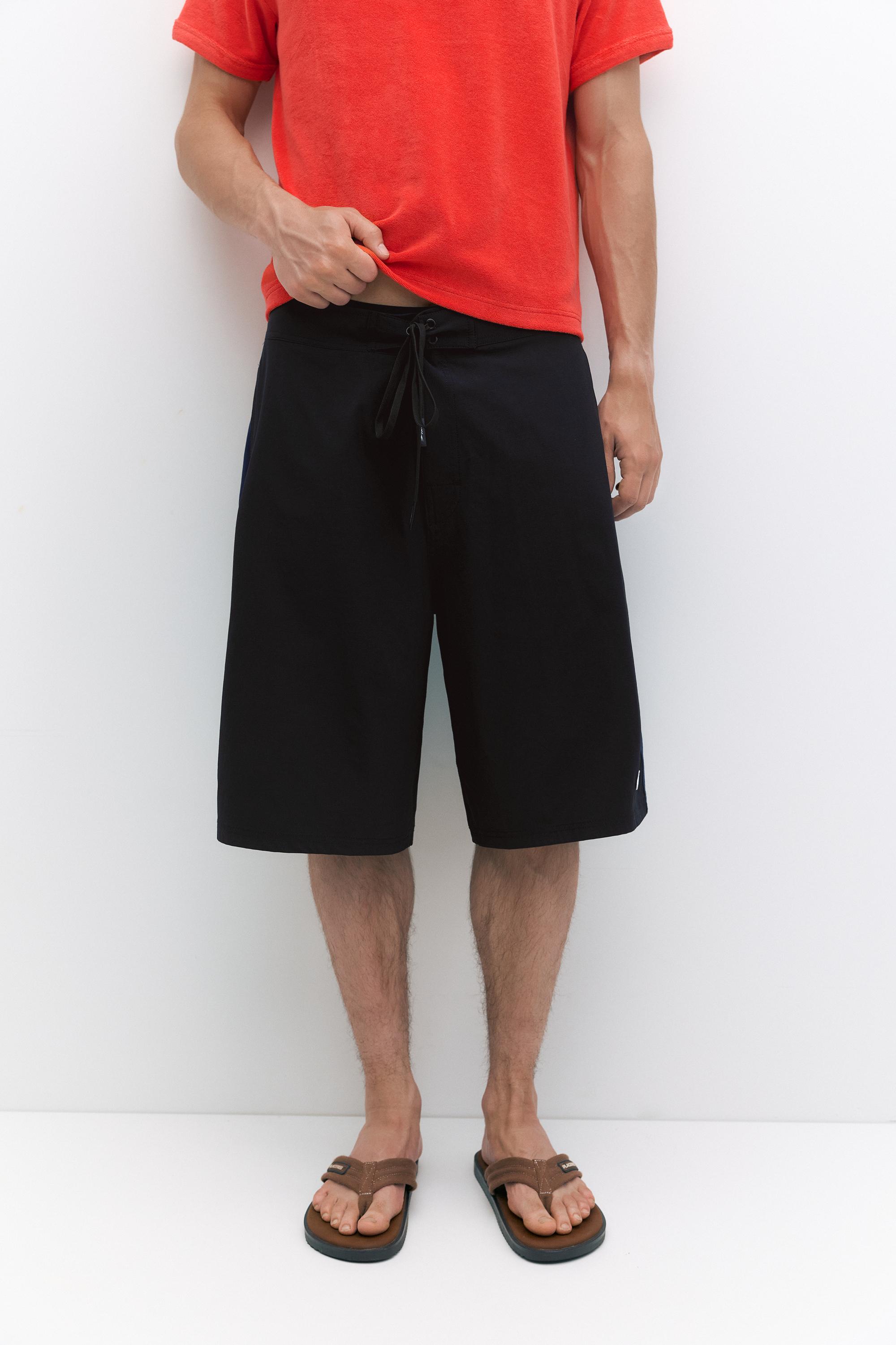 Pleasures x STWD swim shorts — Black