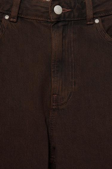 Baggy mid-waist jeans — Brown 8