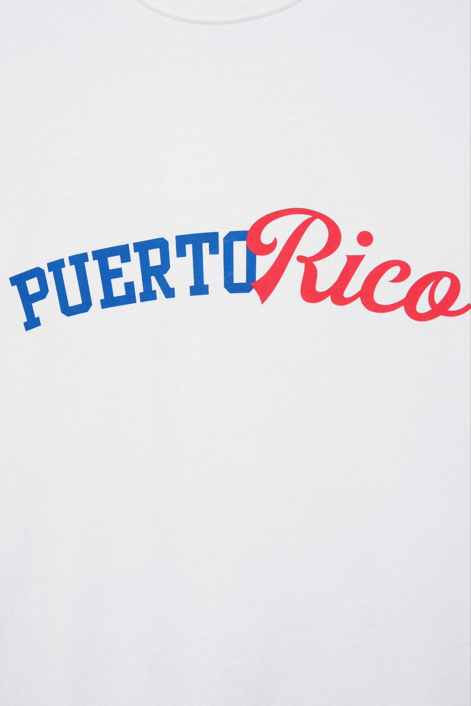 Puerto Rico cropped T-shirt — Off white