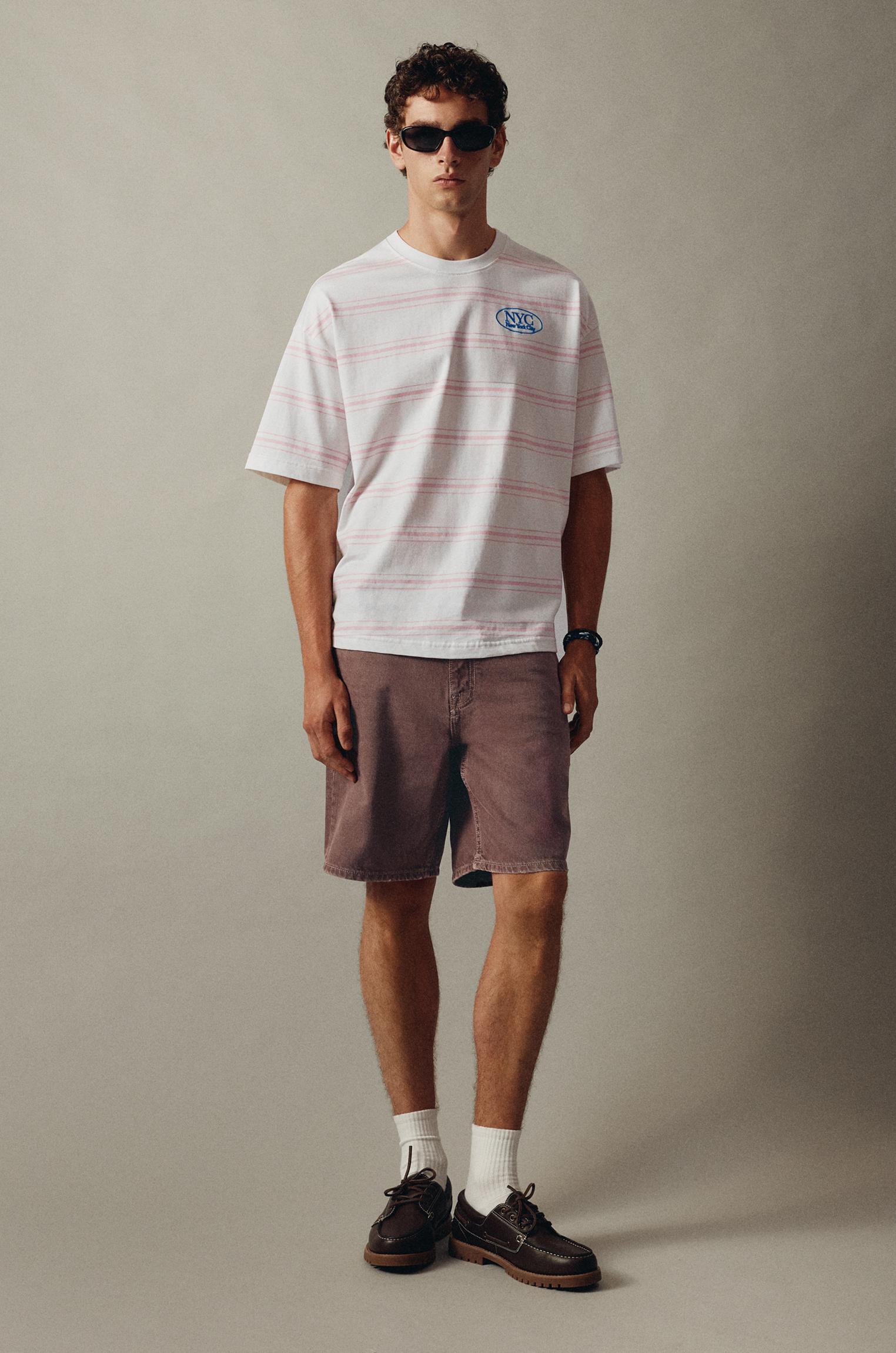 Standard denim Bermuda shorts — Brown