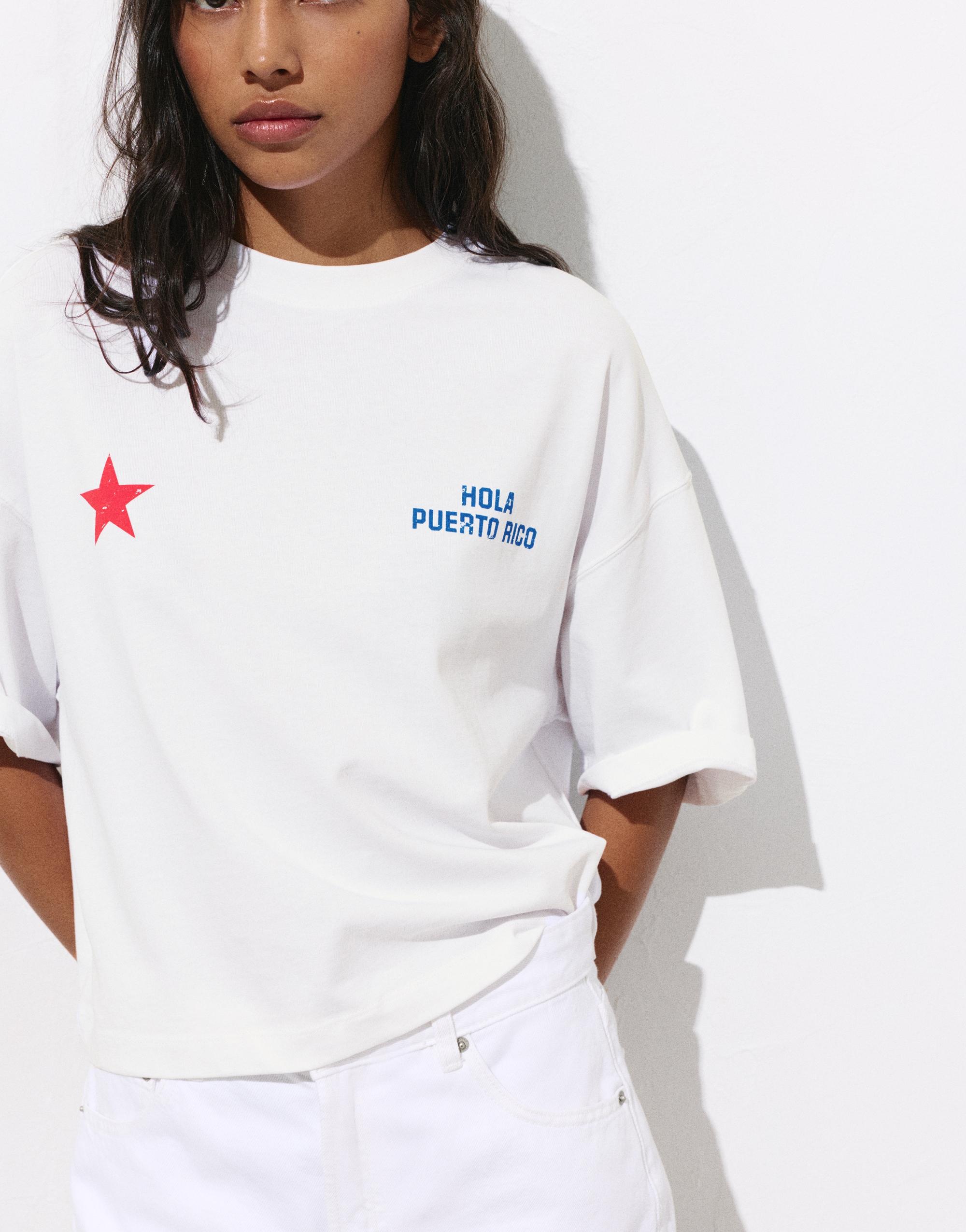 Puerto Rico graphic T-shirt — White