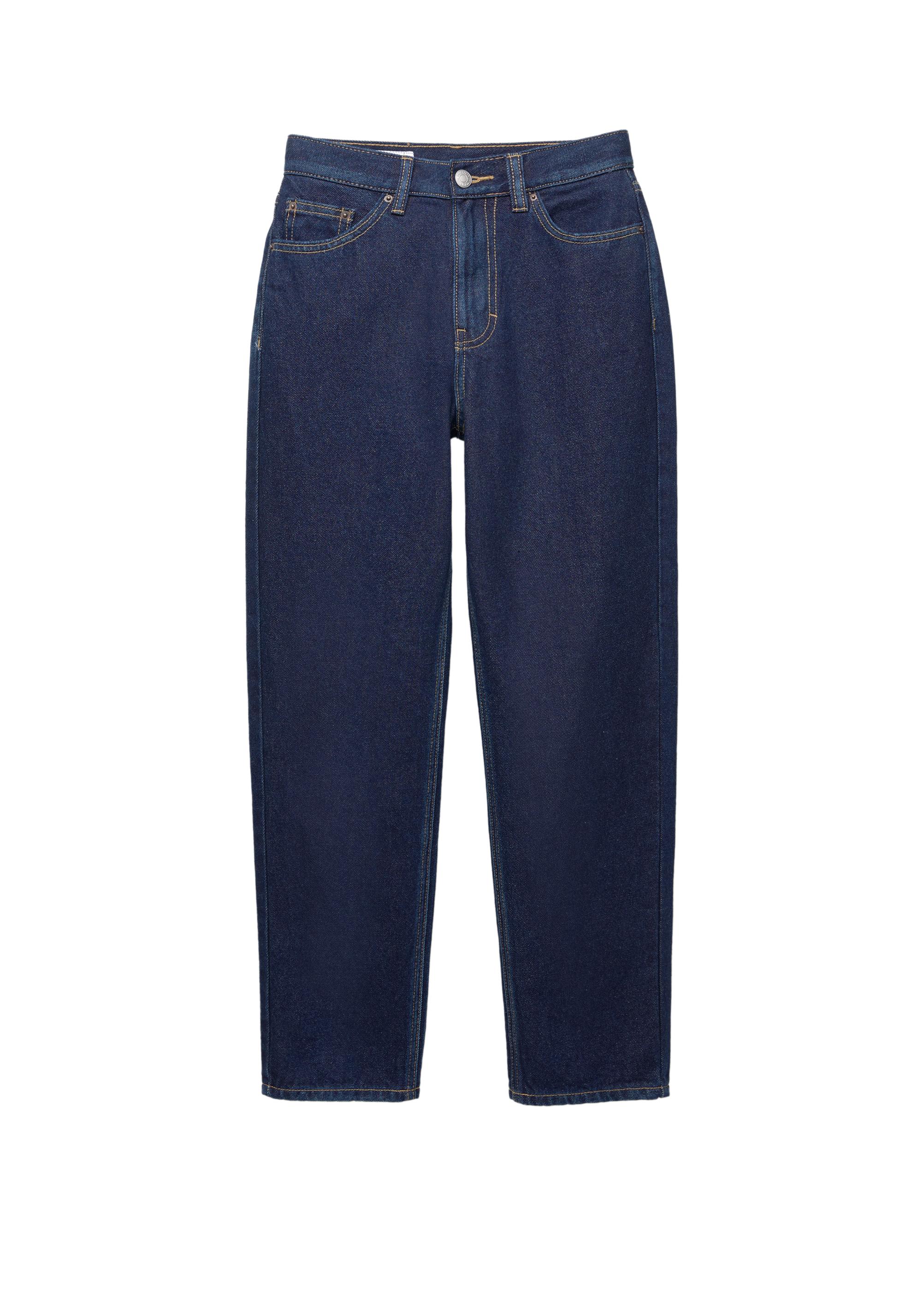 High-waist mom jeans — Navy