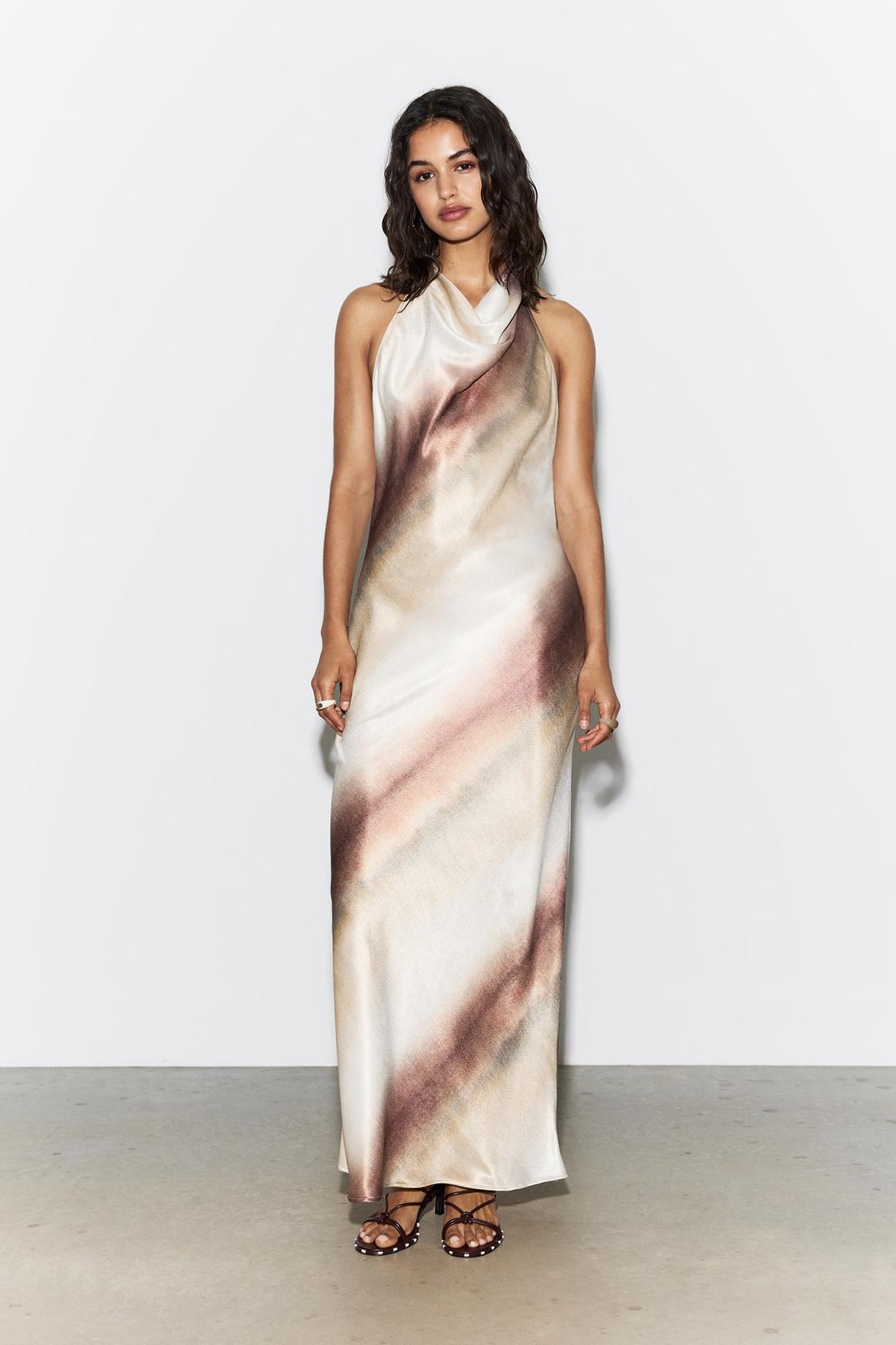 Vestido Casual Vestido Mostaza Pull And Bear Poliammide Pull And