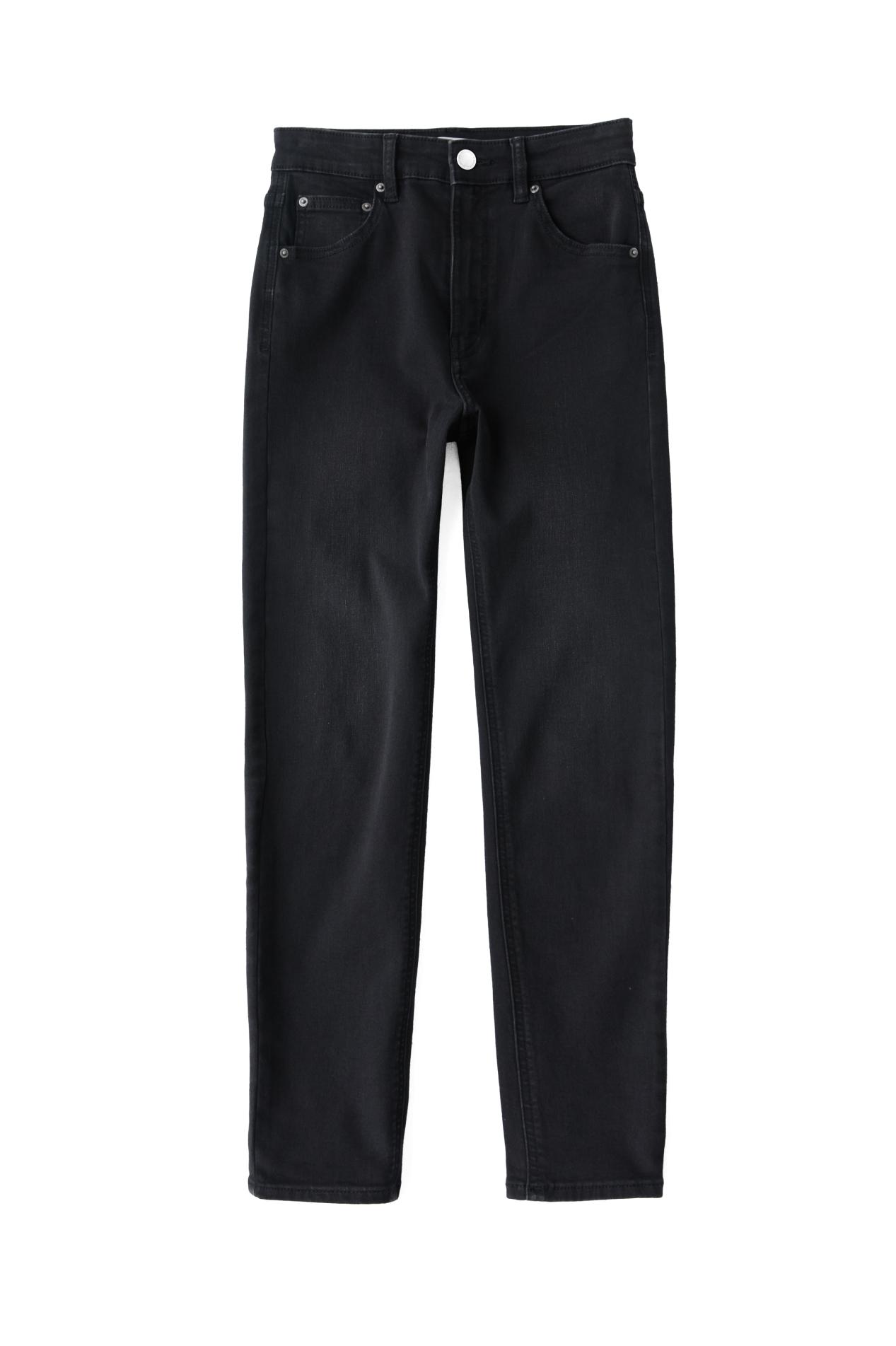 High-waist skinny jeans — Black
