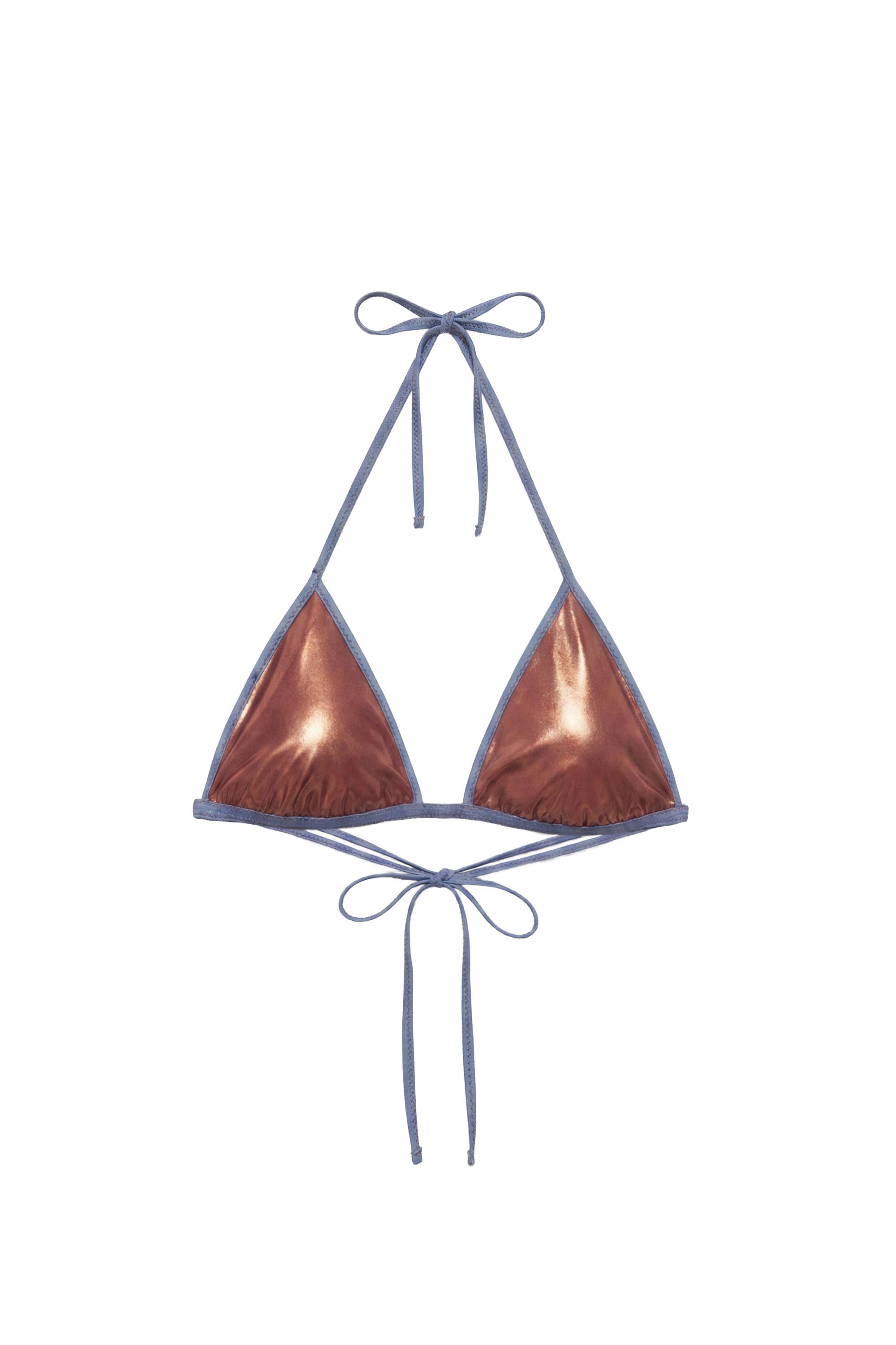 Pull&Bear Metalik üçgen bikini üstü