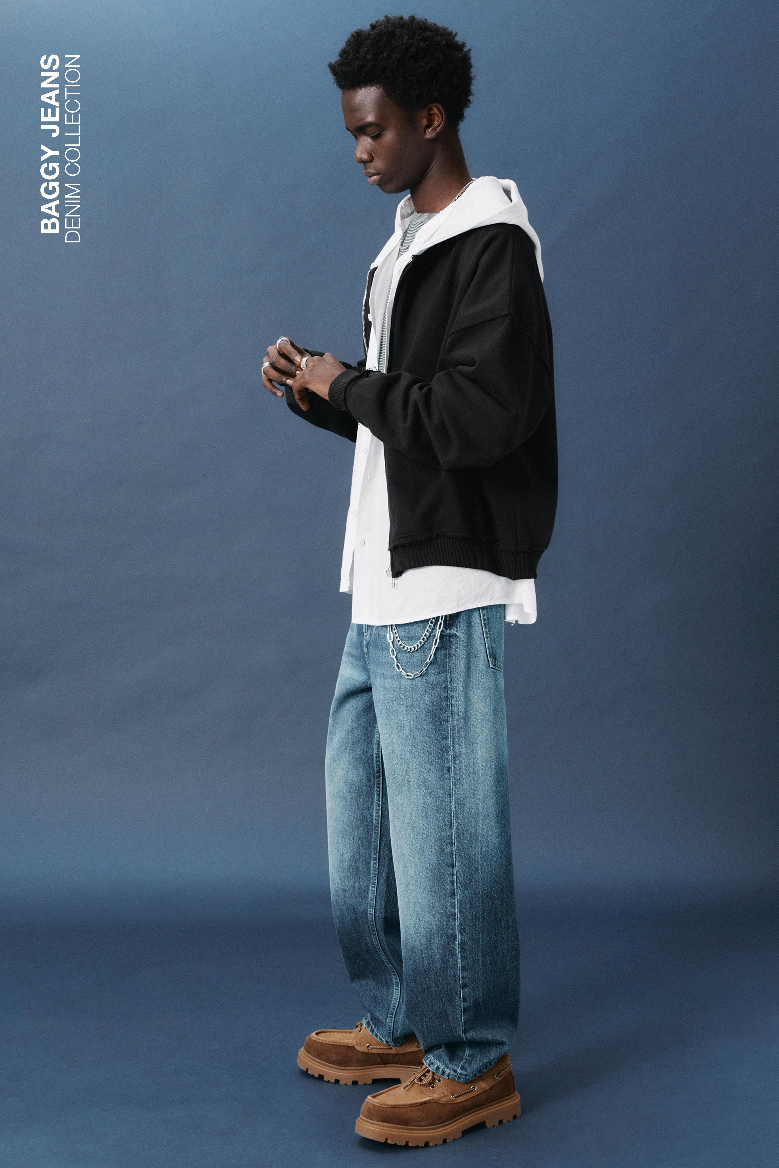 Baggy jeans — Medium blue