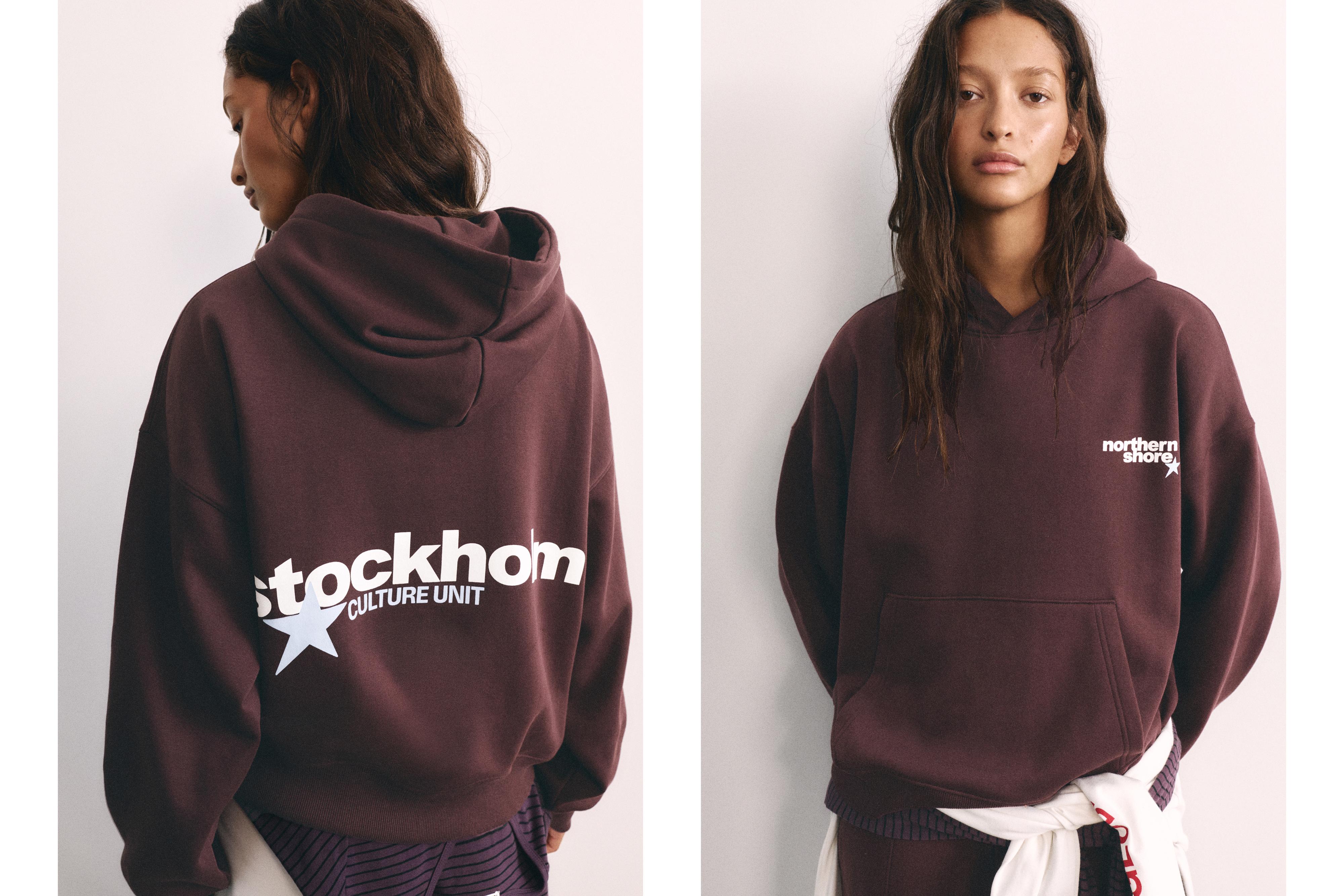 Graphic hoodie — Maroon