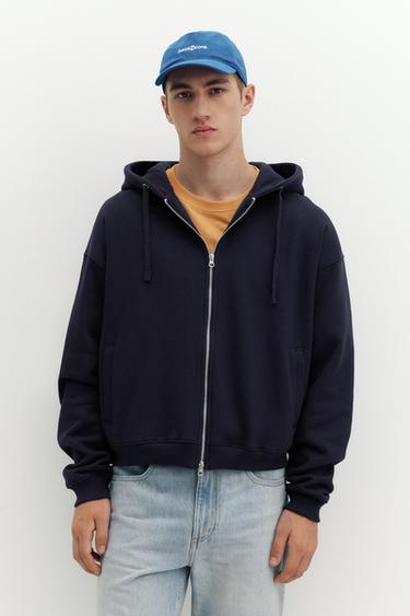 Zip-up hoodie — Navy 1