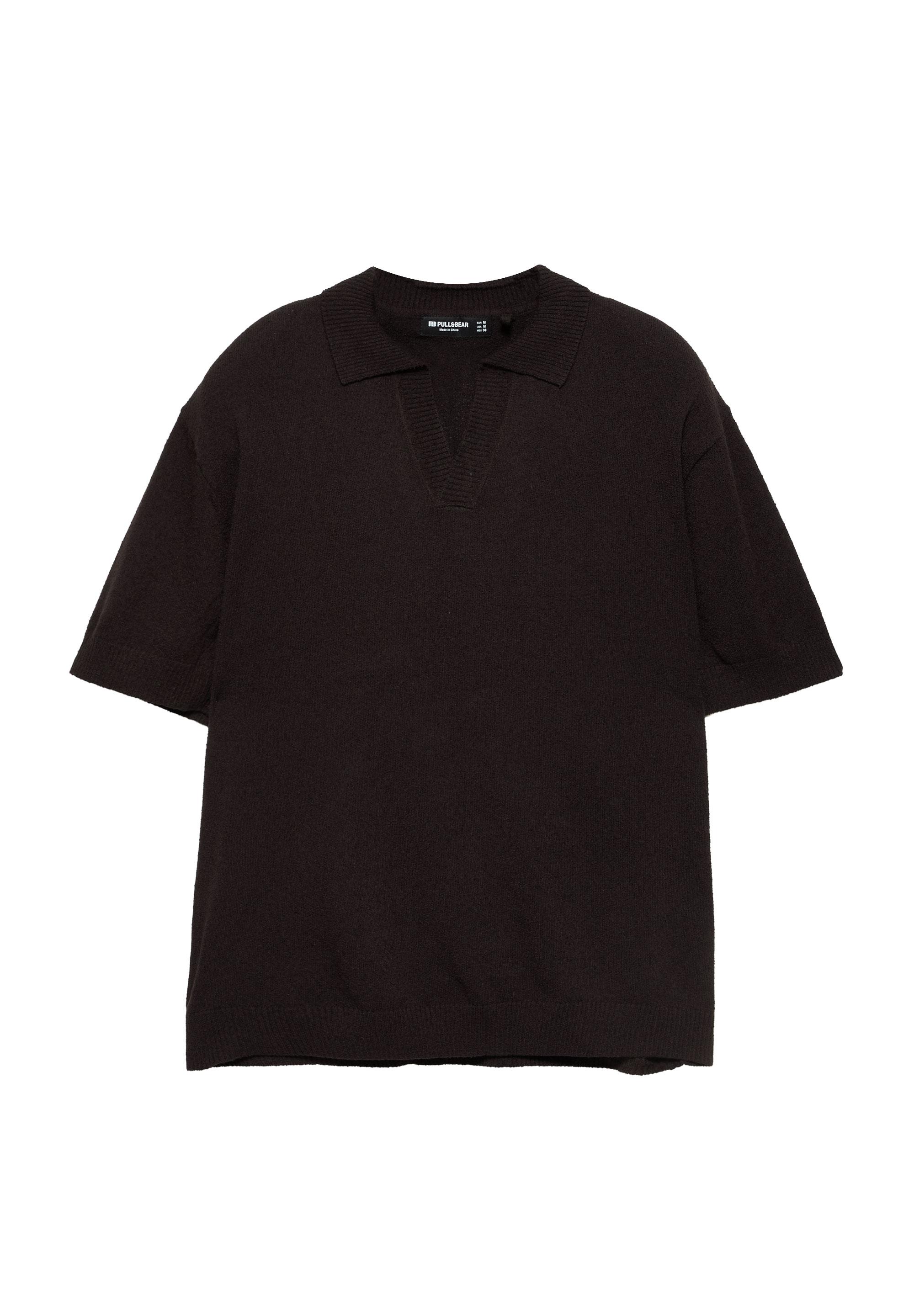 Havlu dokulu polo t-shirt - Görsel 5