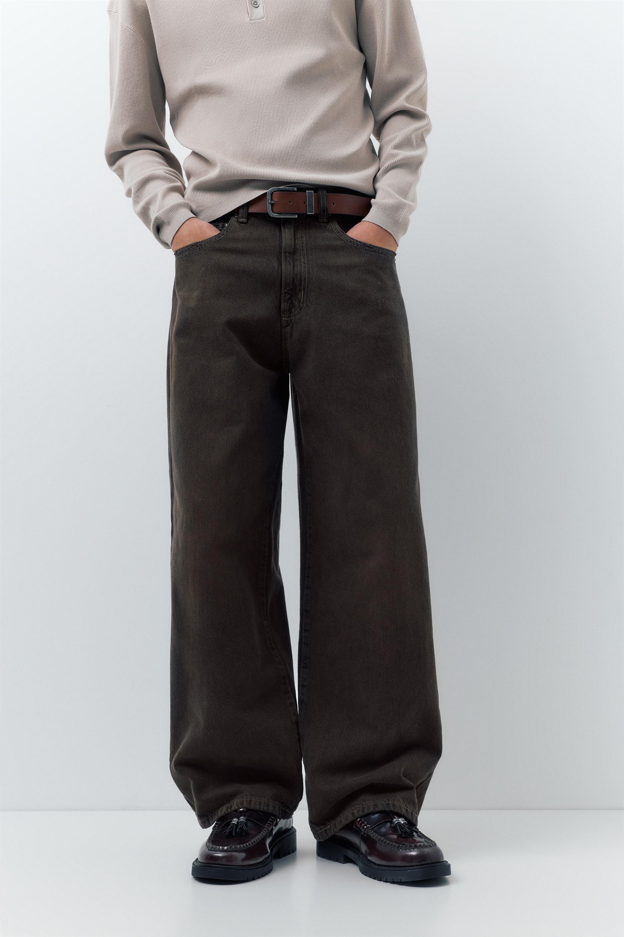 Wide-leg jeans — Rust