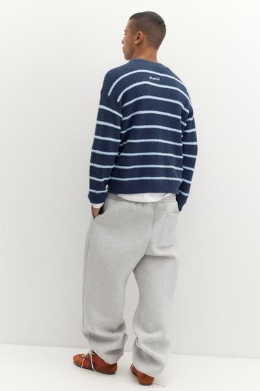Striped embroidered jumper — Navy 6