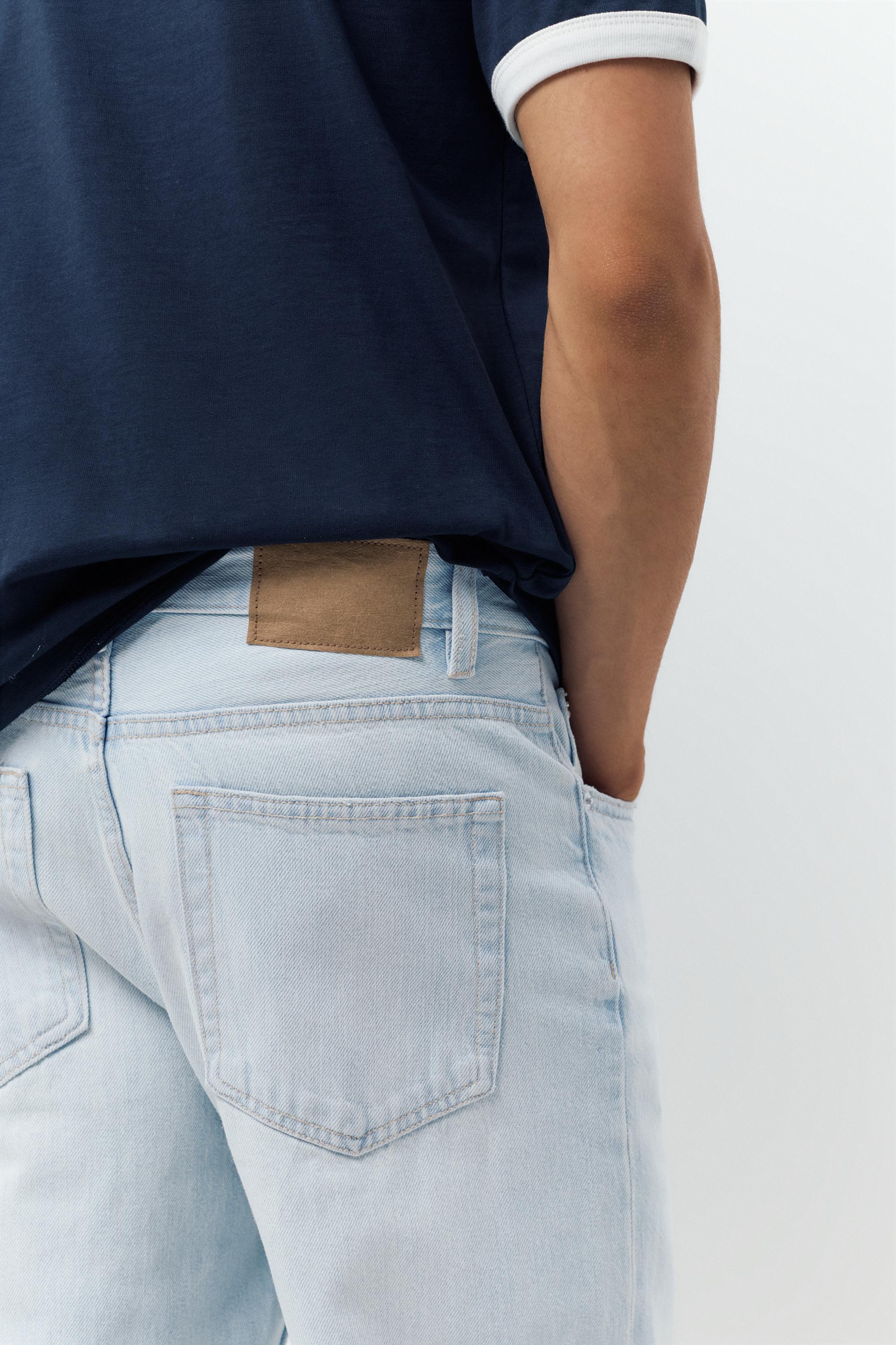 Straight-leg jeans — Pale indigo