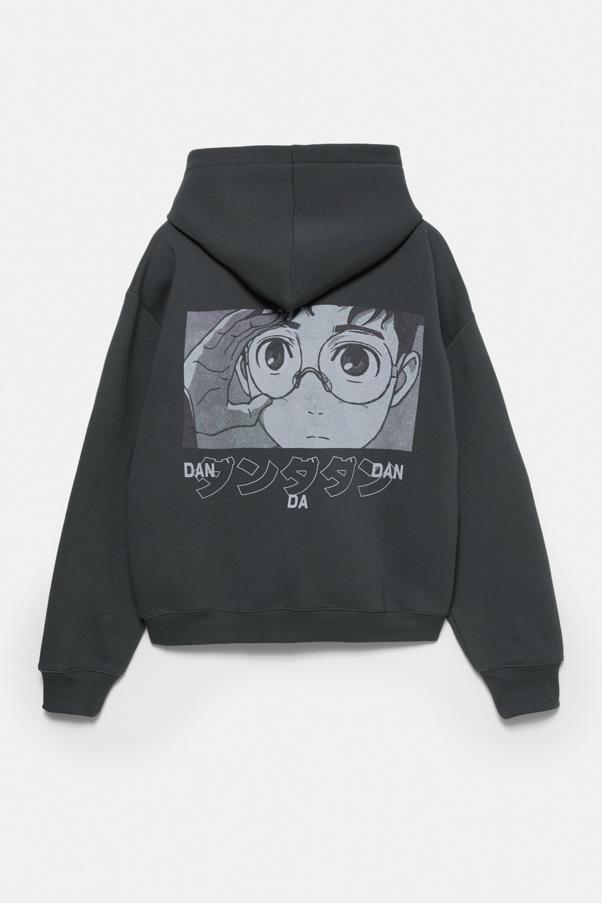 Dan Da Dan fermuarlı kapüşonlu sweatshirt - Görsel 8