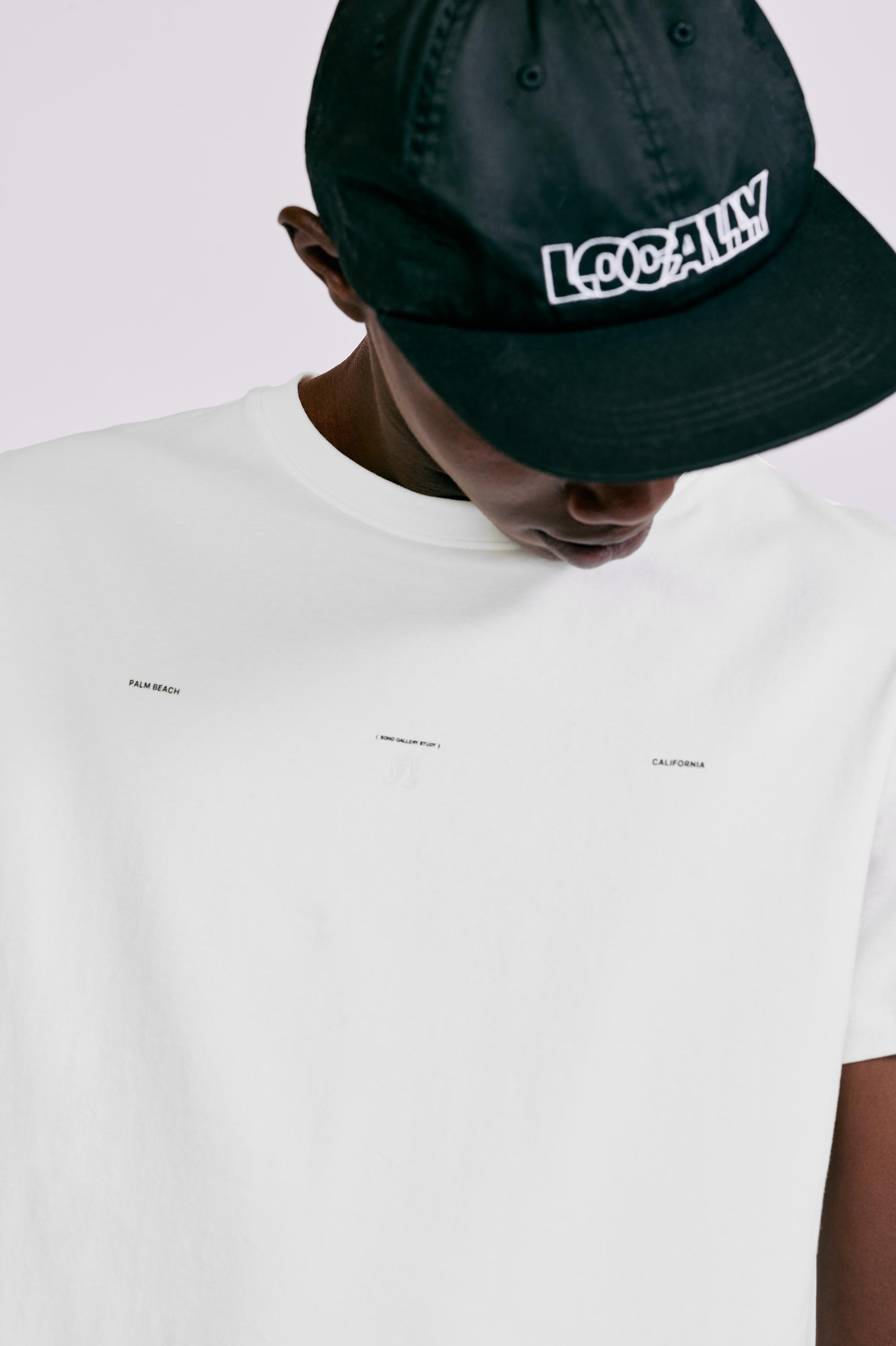 Muscle fit slogan T-shirt — White