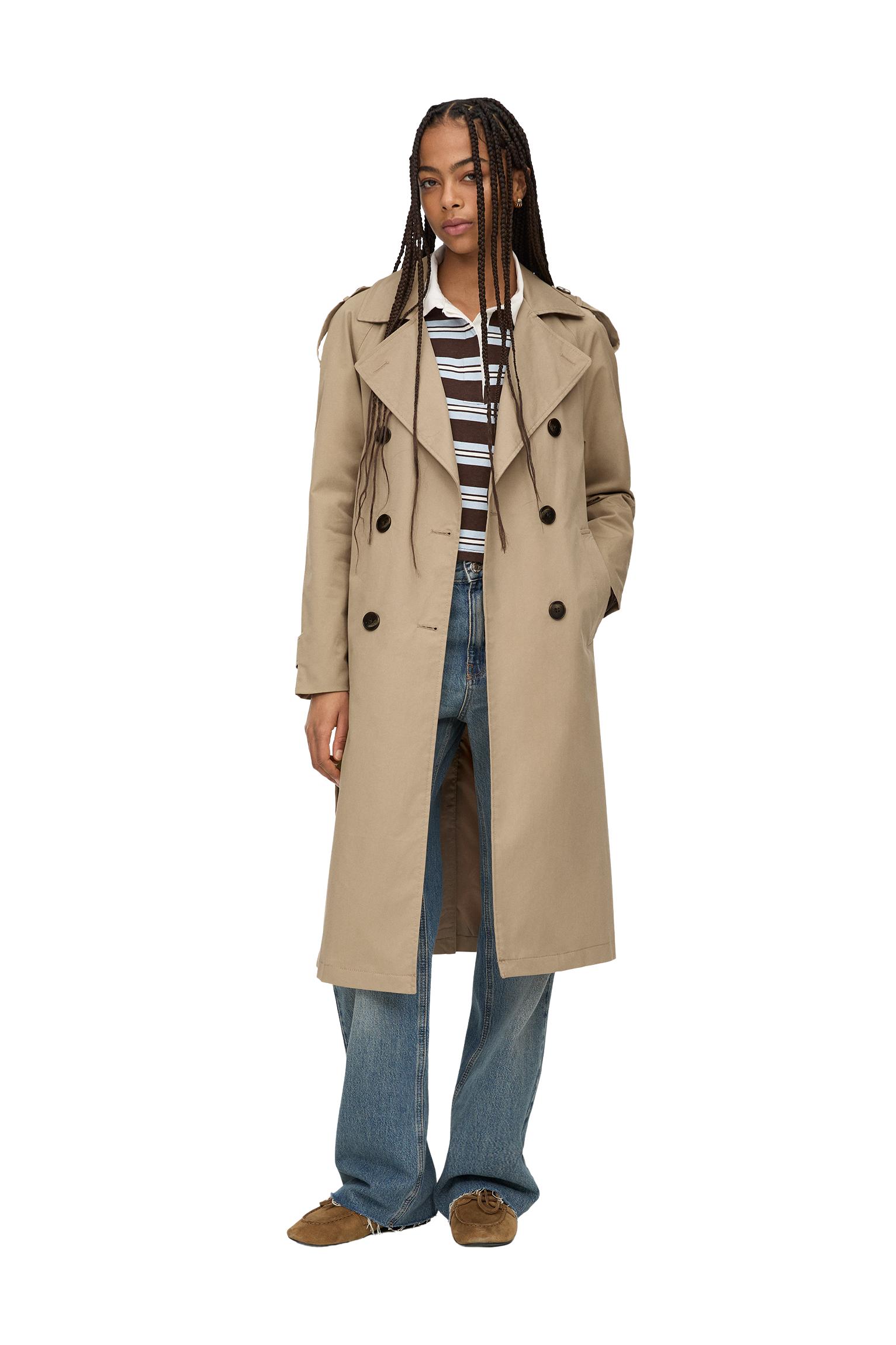 Kemerli uzun trençkot - Görsel 42