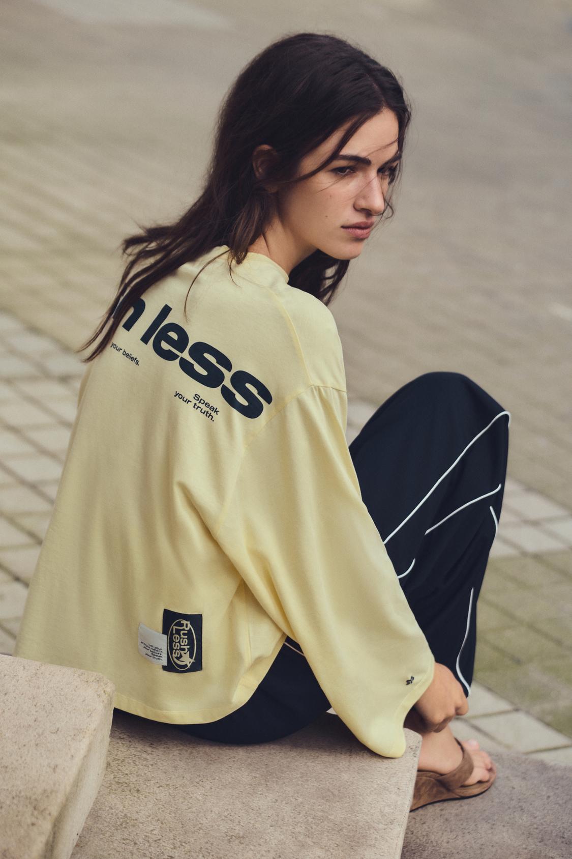 Camisetas de Manga Larga de Mujer Pull&Bear España