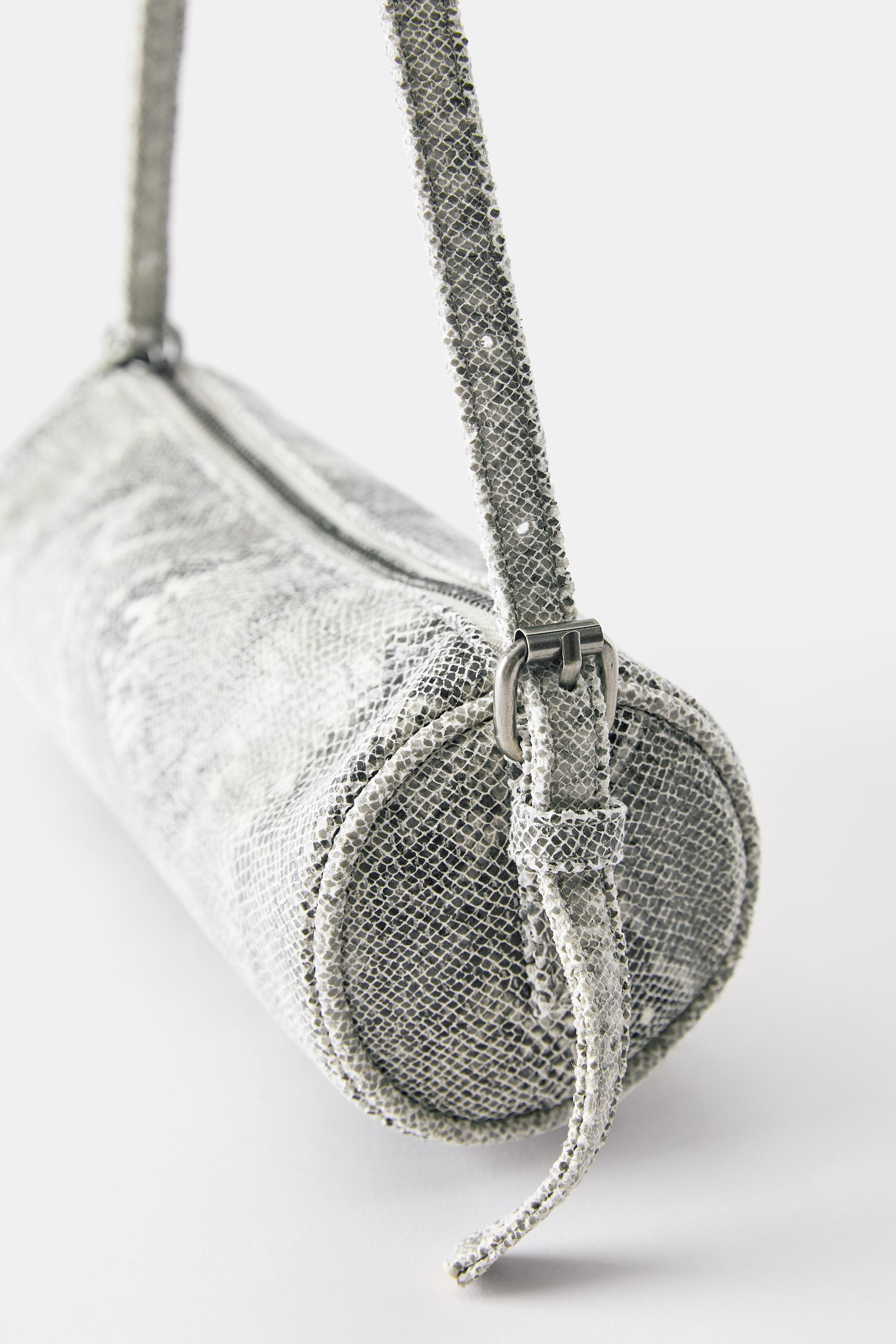 Snakeskin print shoulder bag — Multi-coloured