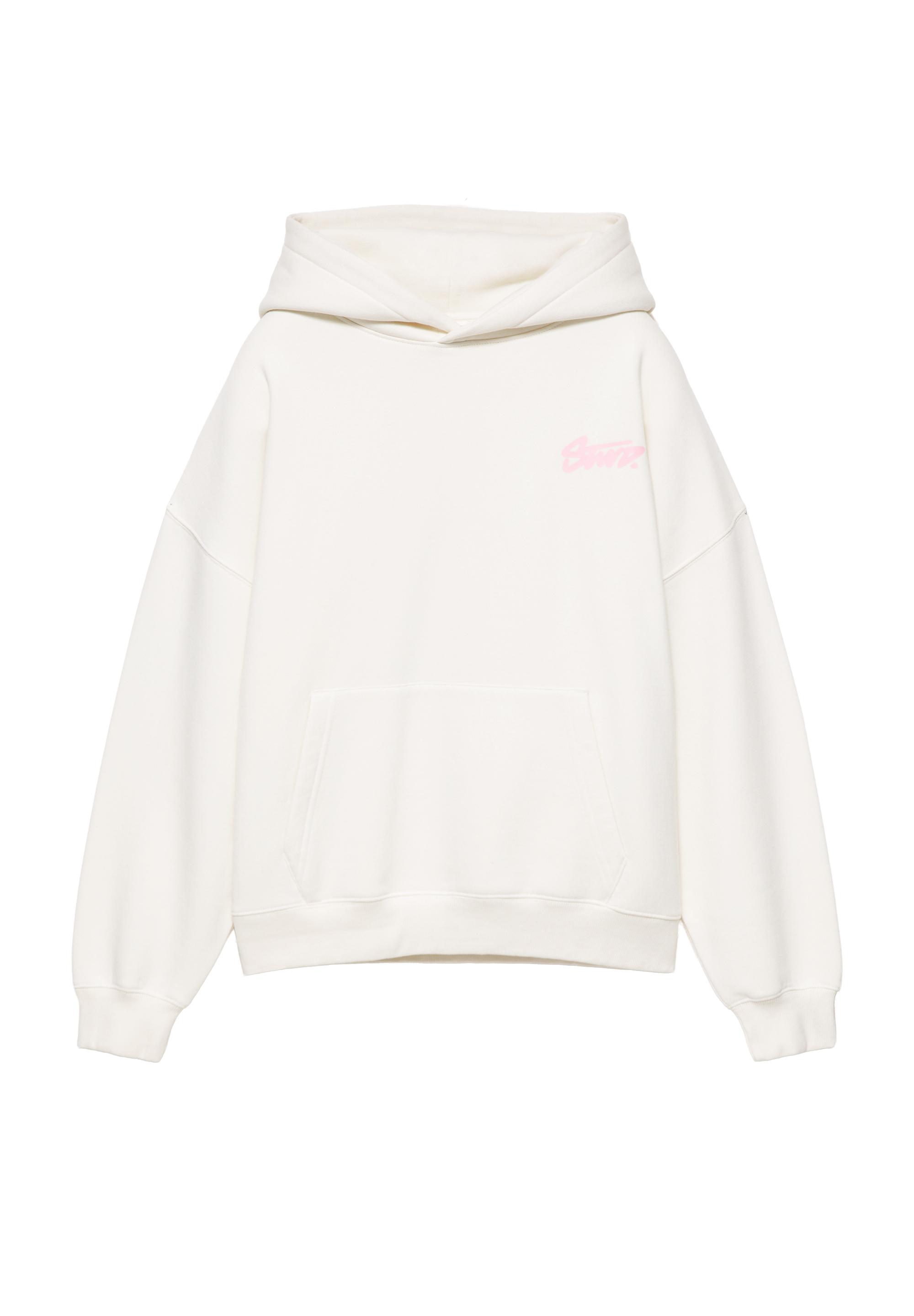 Pull&Bear Grafik baskılı oversize kapüşonlu sweatshirt görsel 4