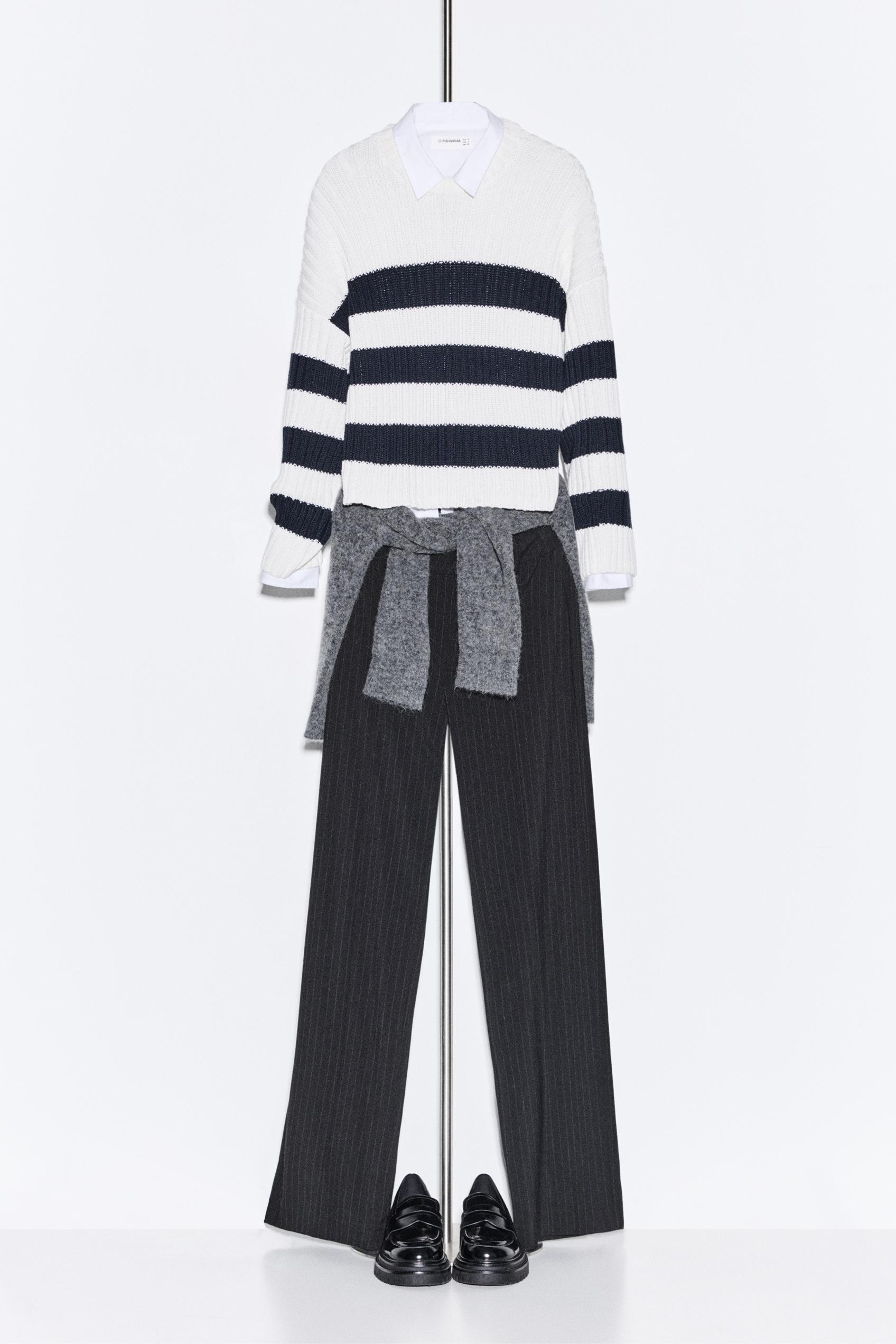 Dikiş detaylı kumaş pantolon - Görsel 128