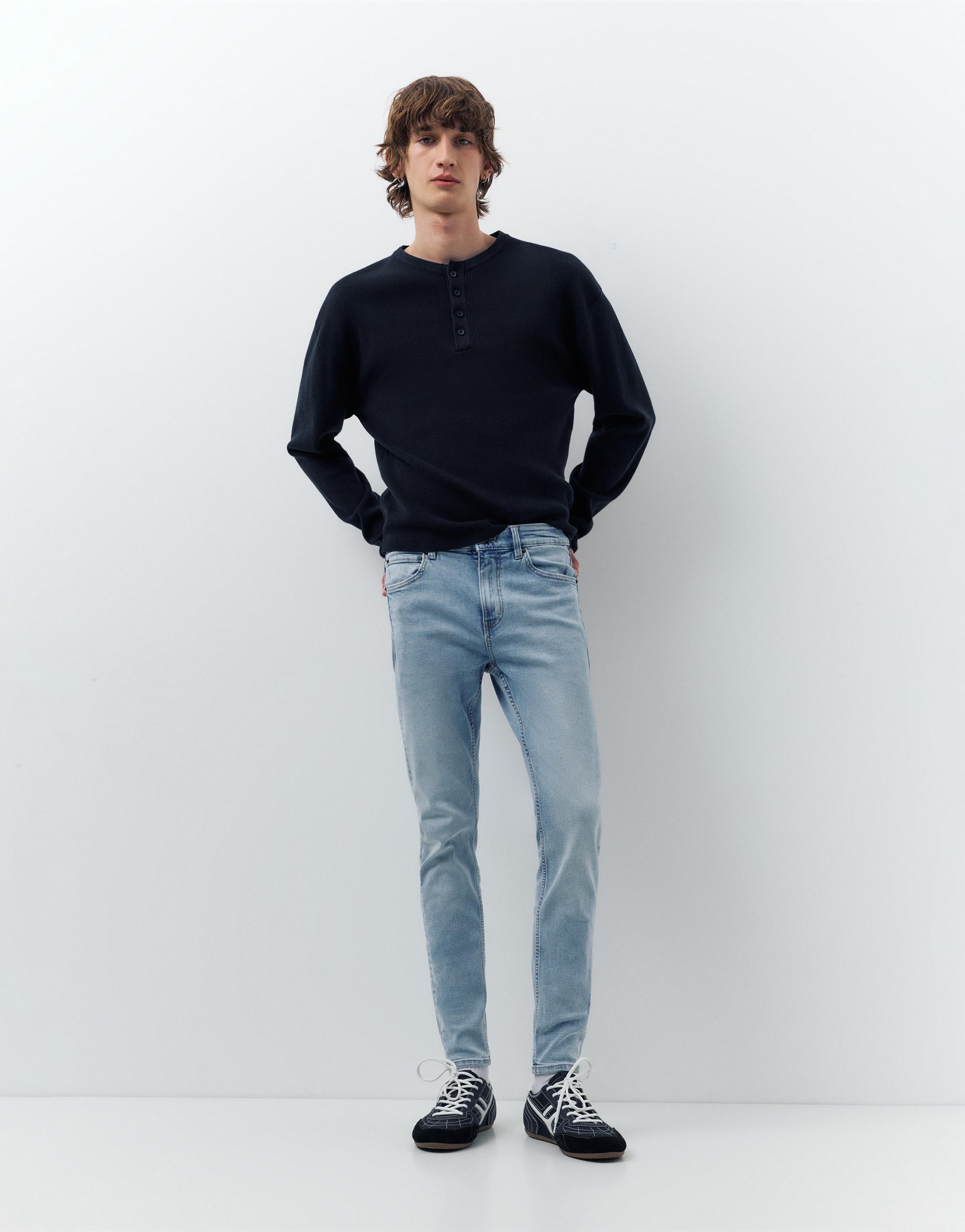 Basic skinny jeans — Pale indigo
