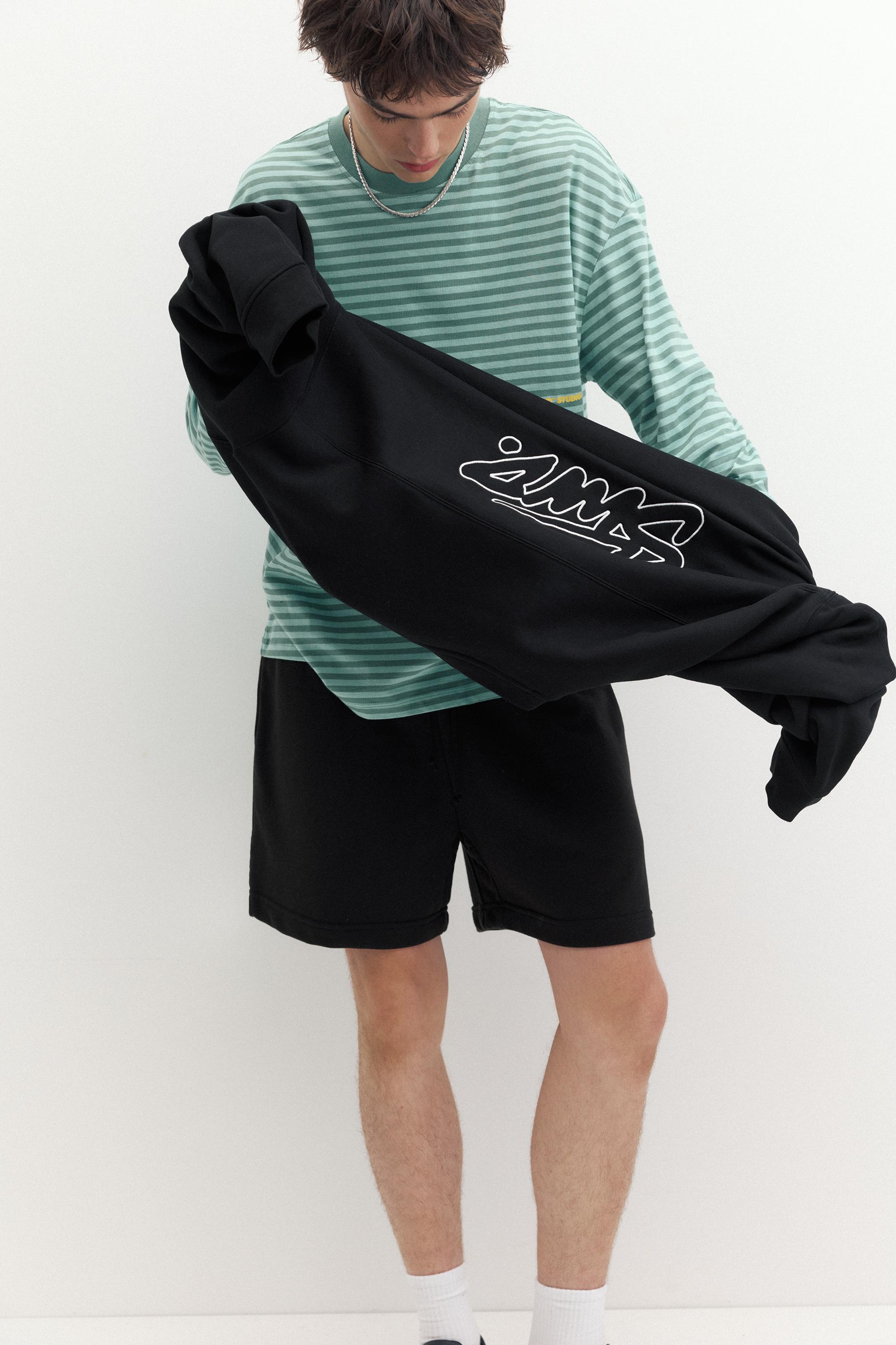 STWD jogger Bermuda shorts — Black