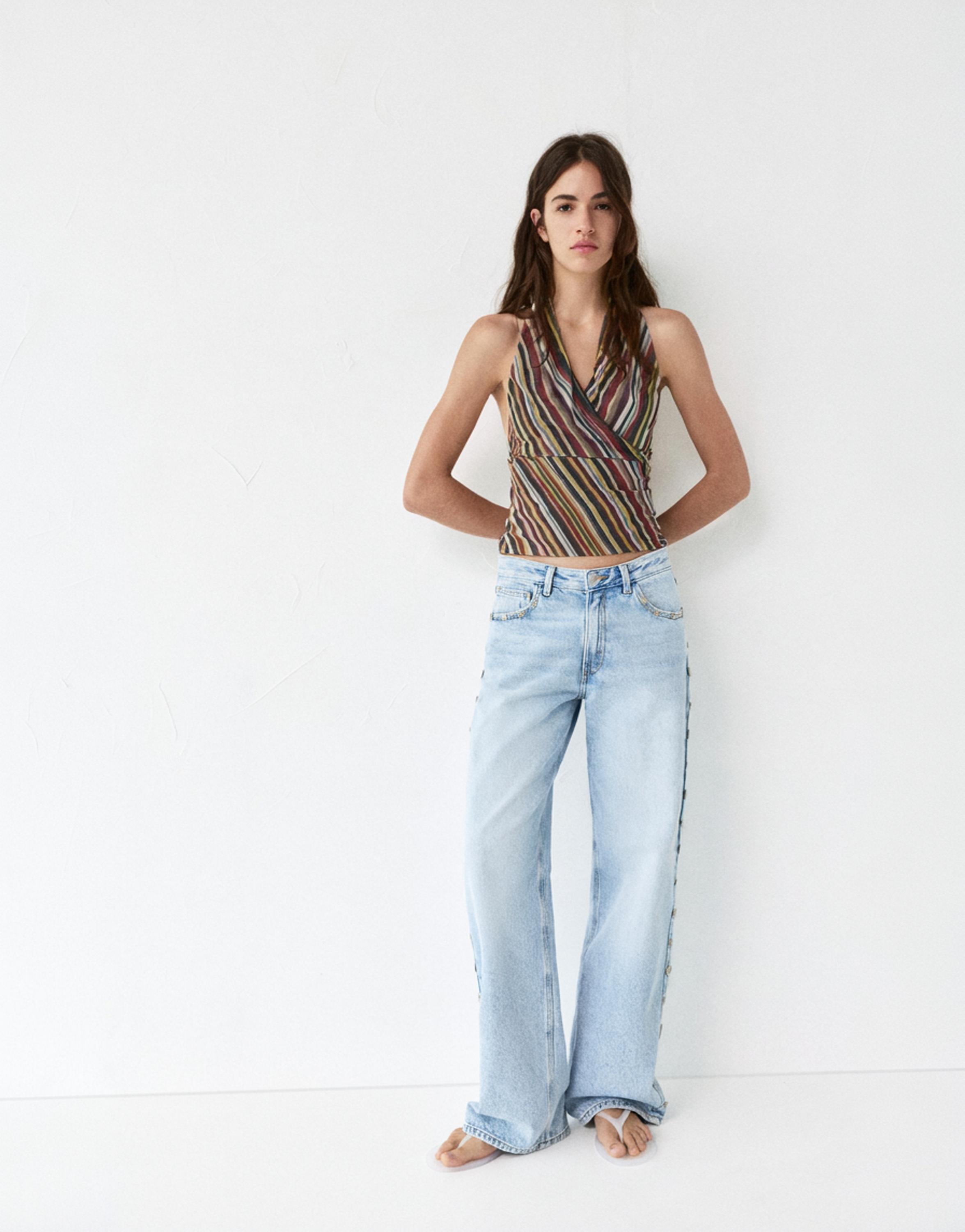 Striped halter top — Striped