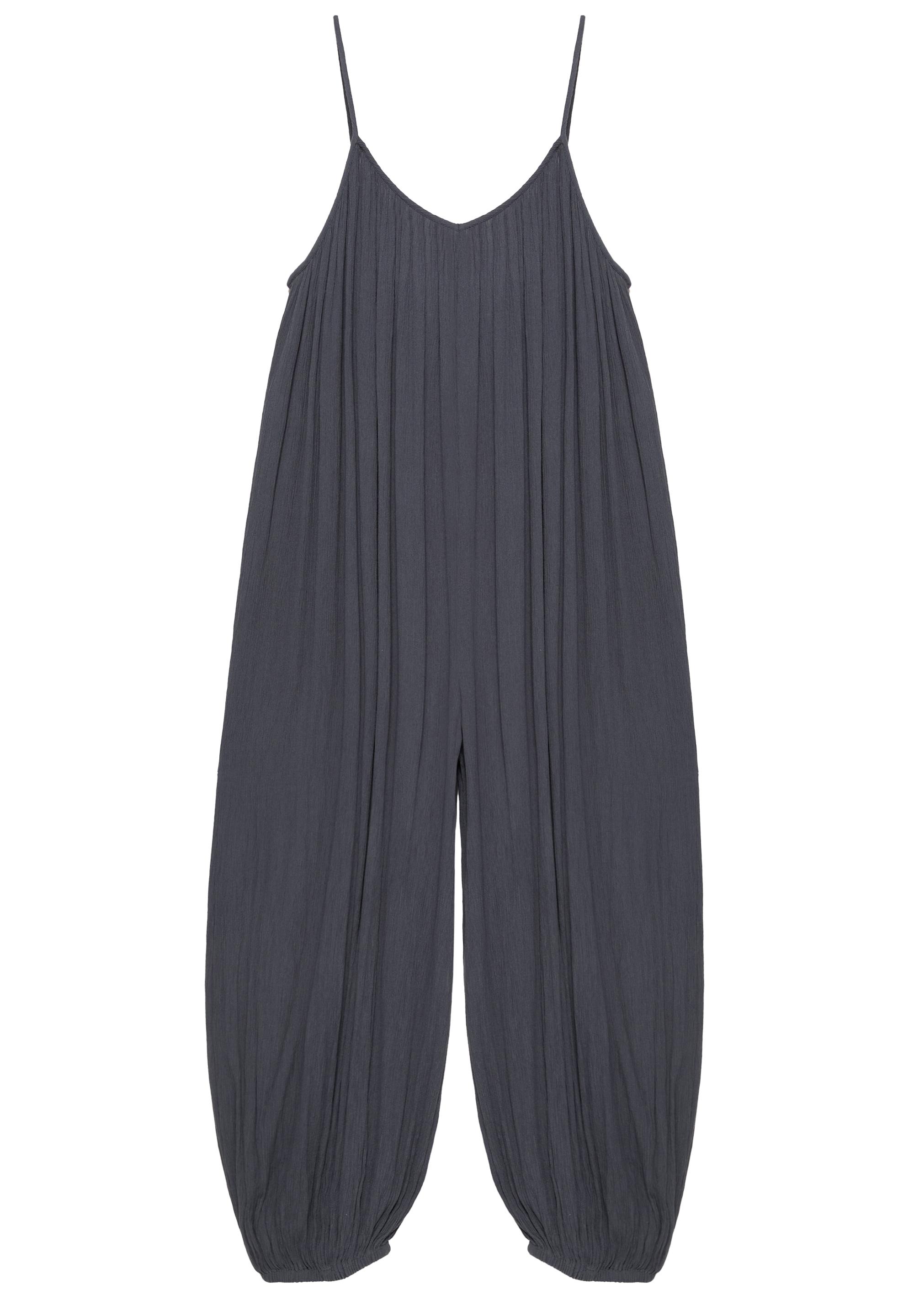 Flowing strappy sarouel jumpsuit — Bluish