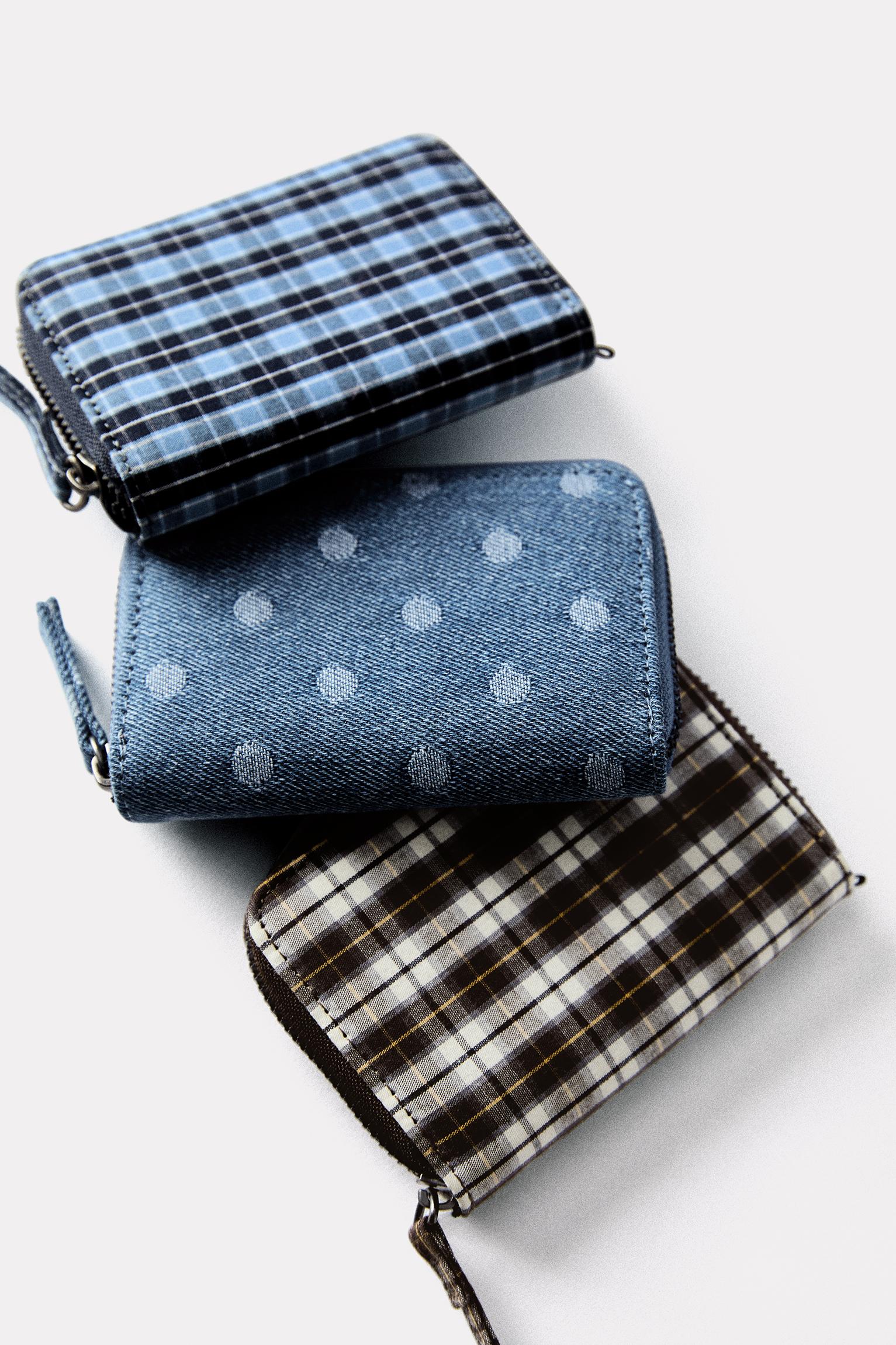 Denim polka dot wallet — Jeans
