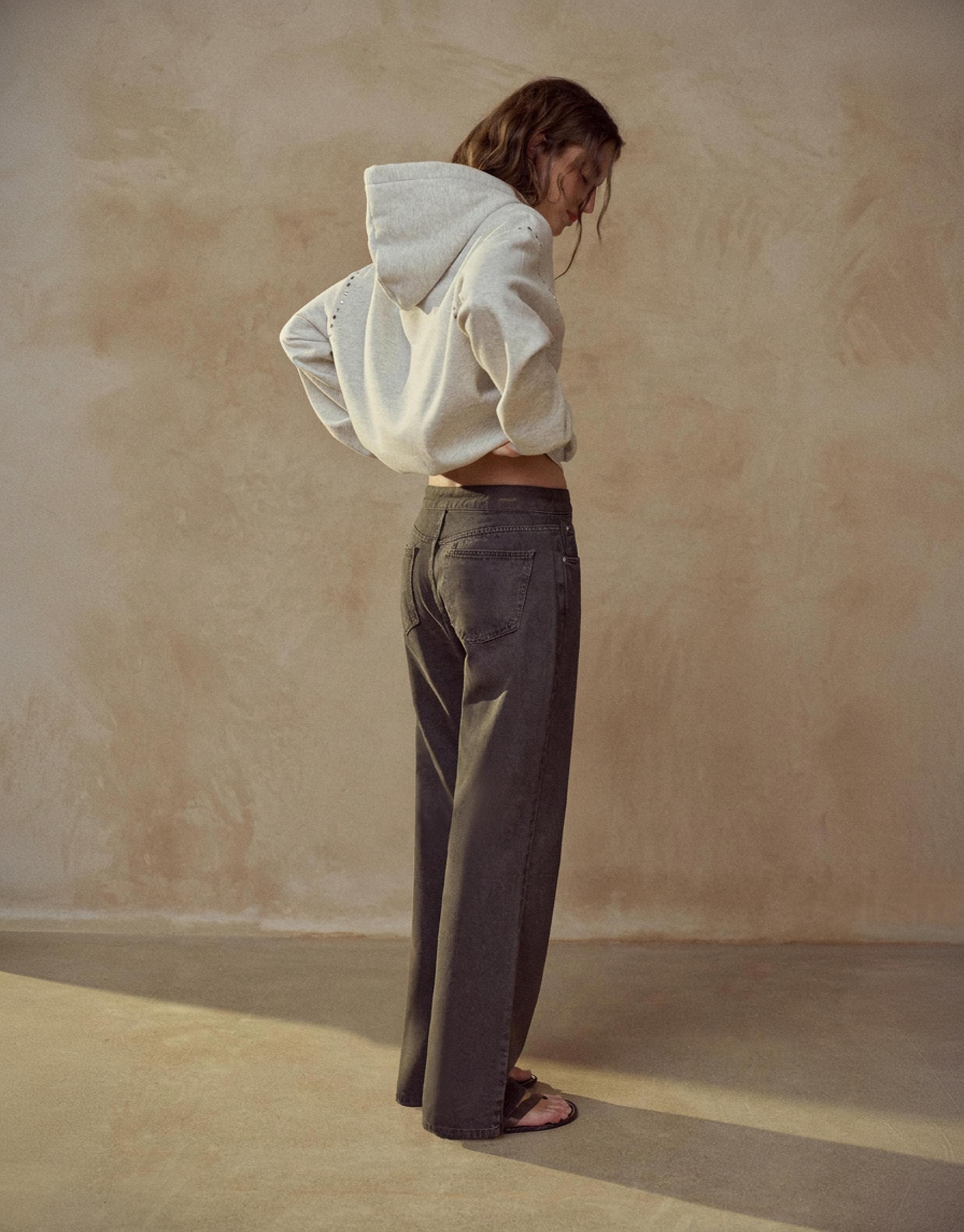 Düşük bel korsan jean - Görsel 9